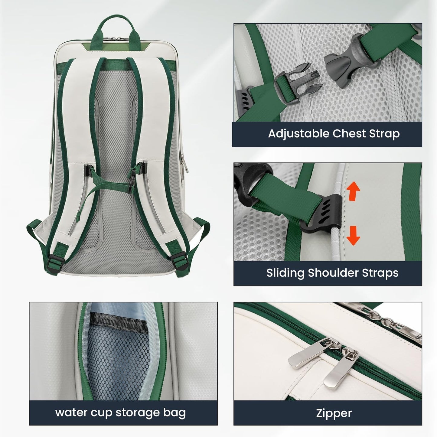 Multi-Functional Tennis & Pickleball Backpack with Shoe Compartment & Laptop Sle4