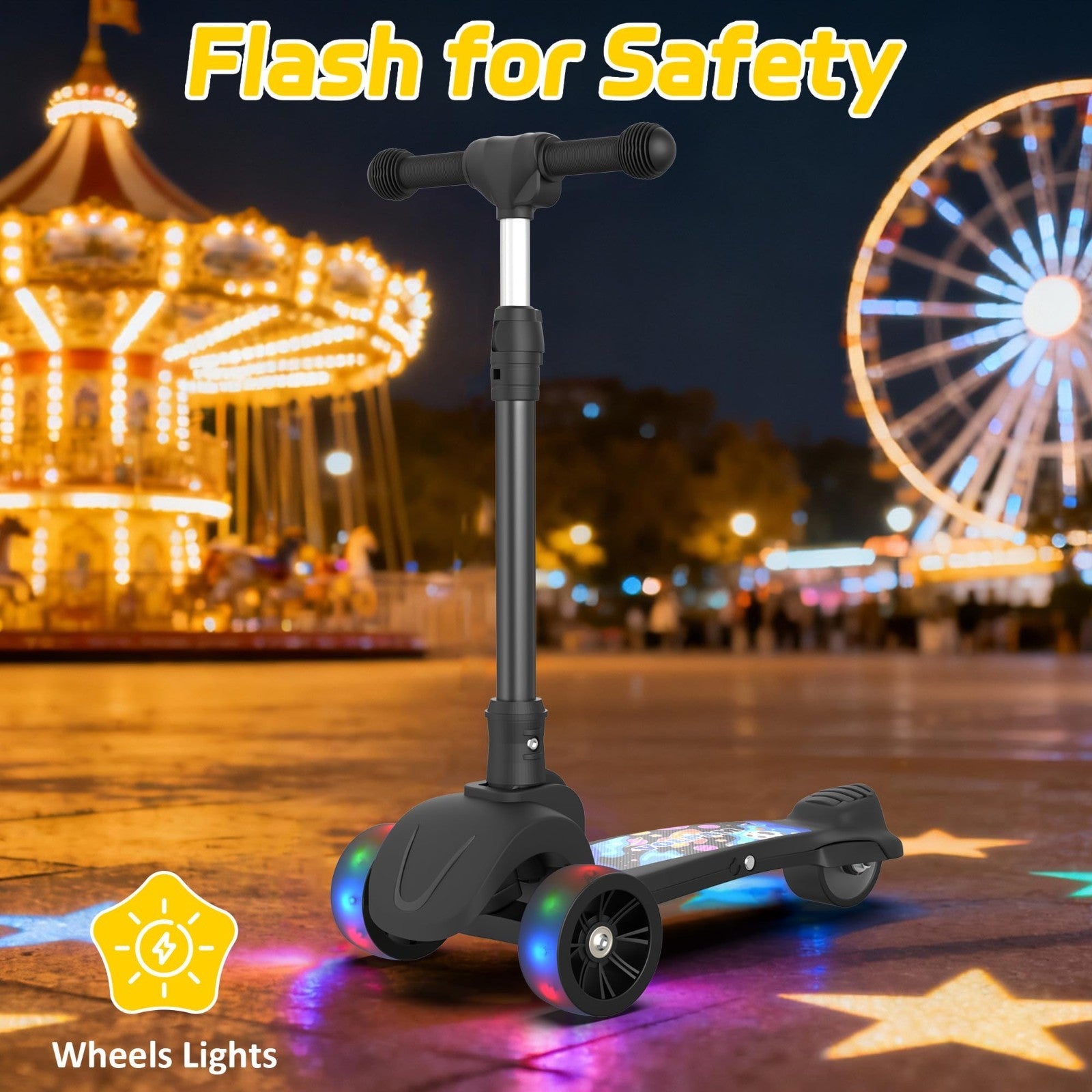 Electric Scooter for Adults, 350W/500W Motor, Long Range 5-28 Miles, 19 MPH Spee6