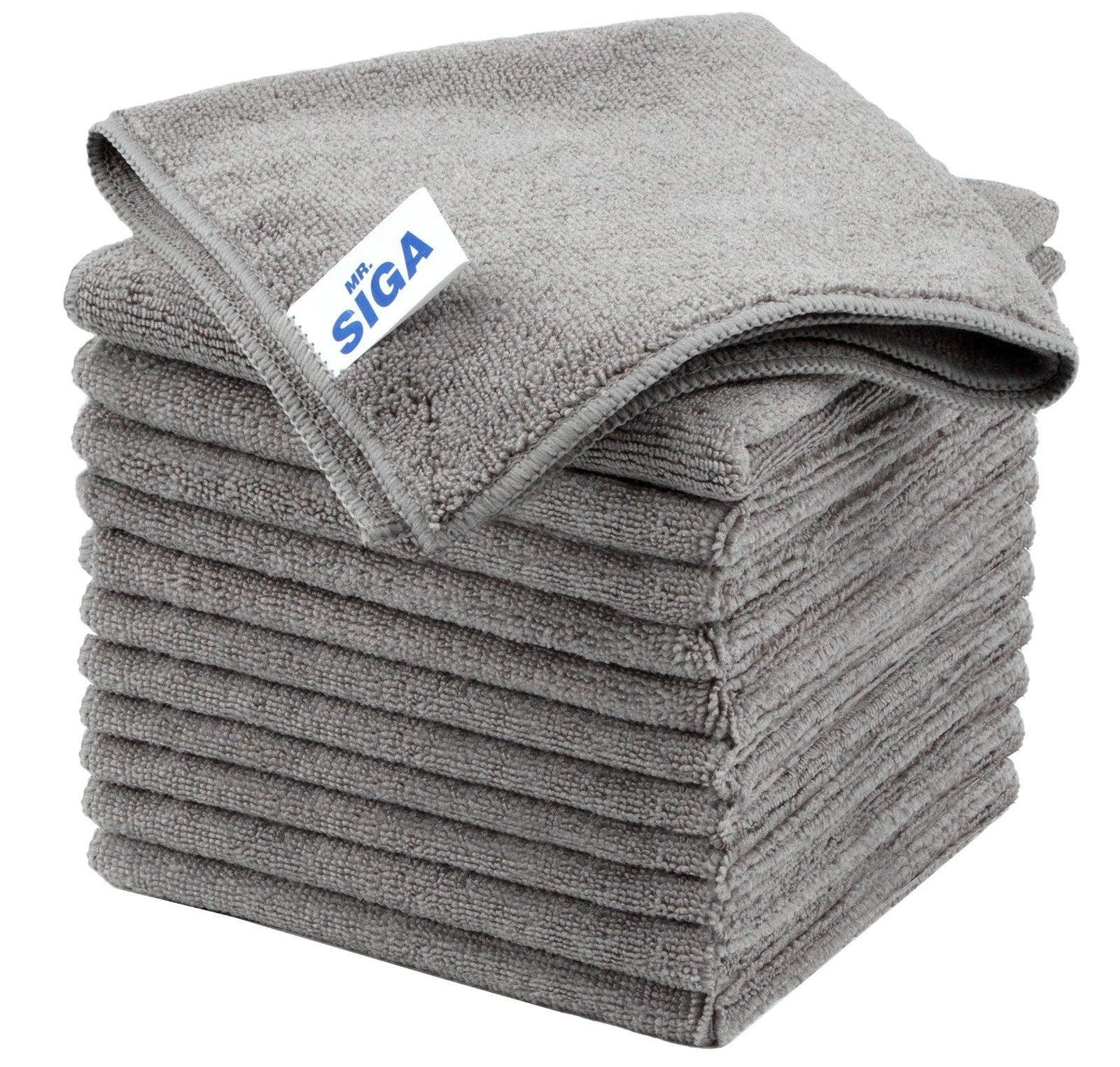 Streak-Free Microfiber Cleaning Cloths - 12 Pack, Ultra-Absorbent Towels for Hom1