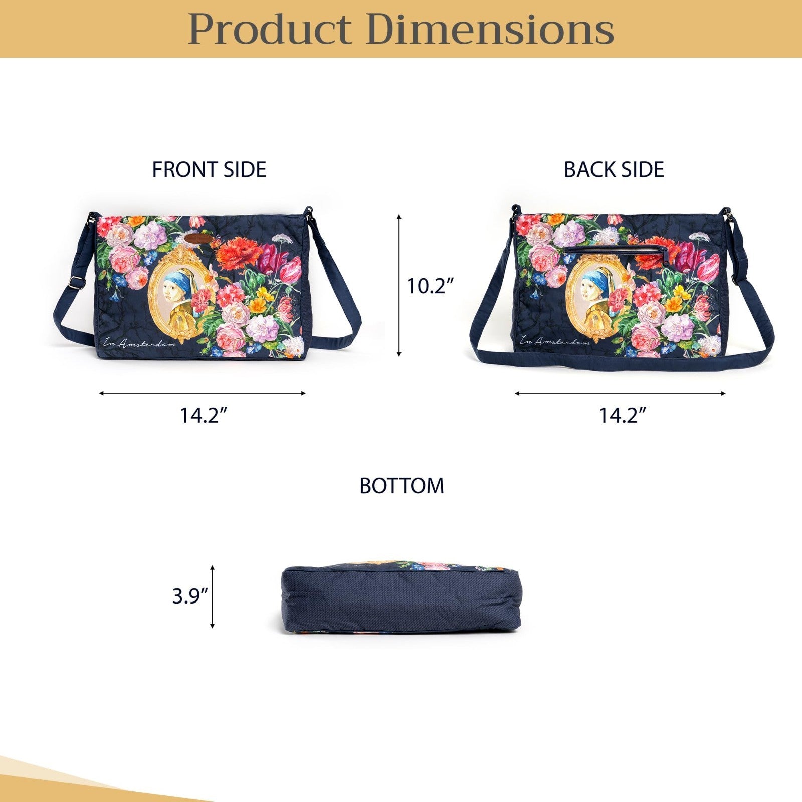 Stylish Women's Cotton Shoulder Handbag   Versatile Tote Bag for Everyday Use3