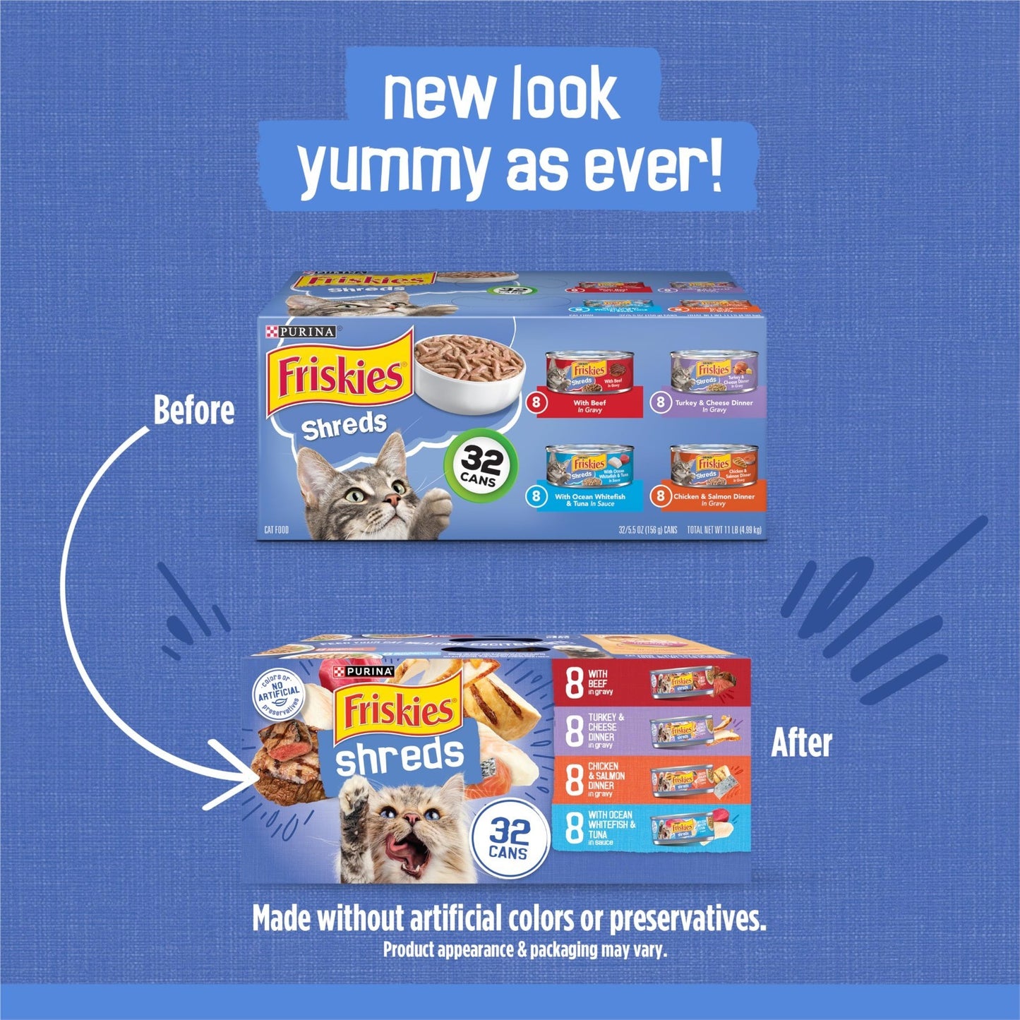 Savory Wet Cat Food Variety Pack   Beef, Turkey, Chicken, Salmon & Tuna   64 Can3