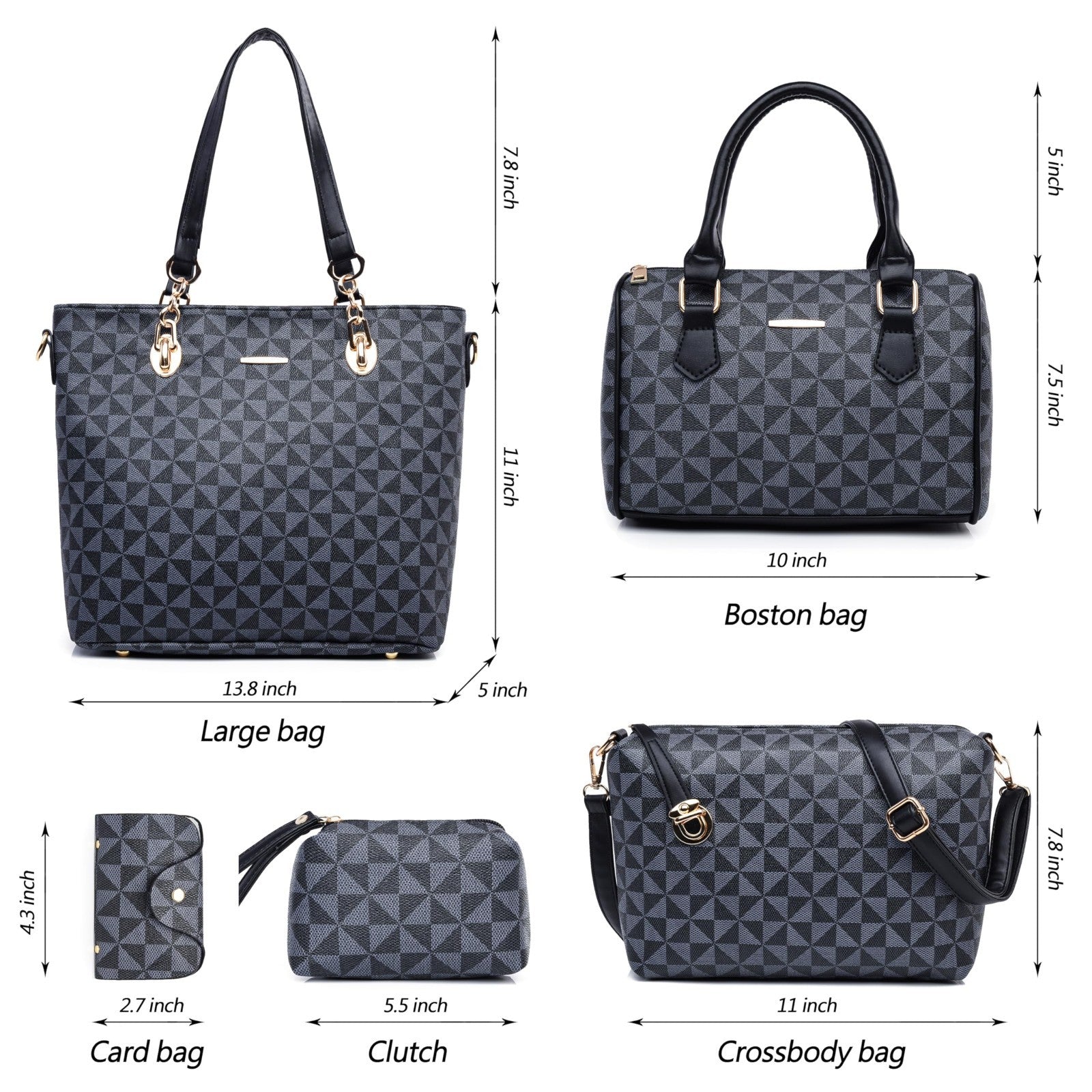 Designer Handbags for Women - Satchel Tote Shoulder Bag, Stylish Purse, Top Hand2