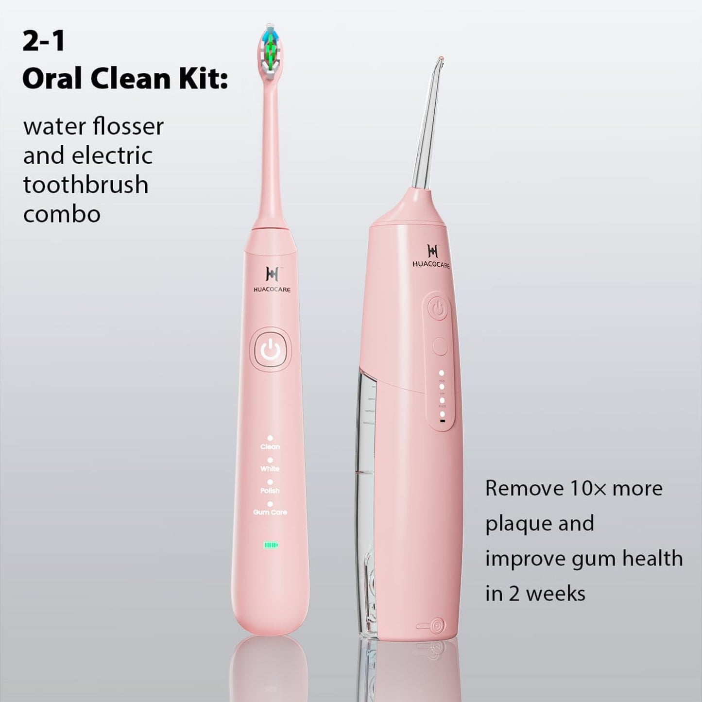 2 in 1 Water Dental Flosser & Electric Toothbrush Combo for Teeth & Gum Health  2
