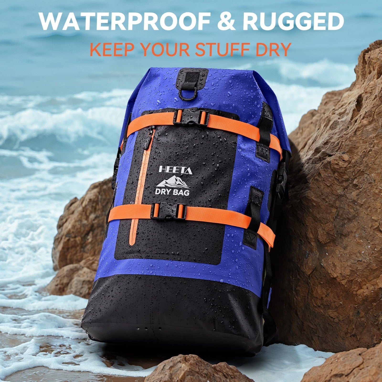 Waterproof Dry Bag Backpack 40L for Hiking, Kayaking, Travel & Camping Gear2