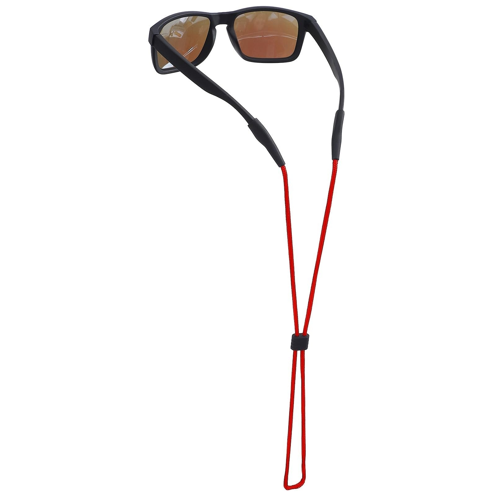Sunglasses Holder Strap - Eyeglass Neck Lanyard for Men, Women & Kids - Red1