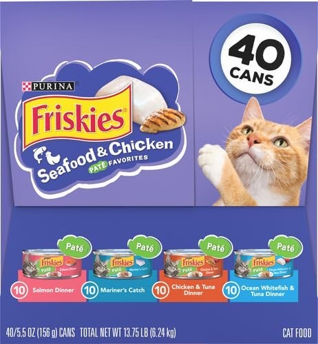 Seafood & Chicken Pate Wet Cat Food Variety Pack   5.5 oz Cans, 80 Count13