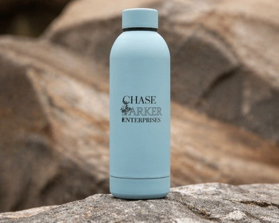 Chase Parker Enterprises 500 mL Stainless Steal Water Bottle   Blue2