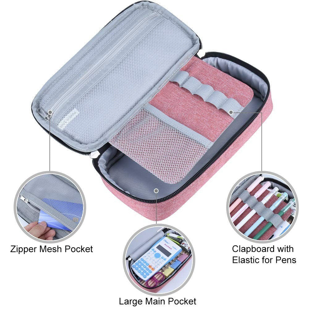 Large Capacity Pencil Case   Versatile Storage Pouch for Pens, Markers & Makeup2