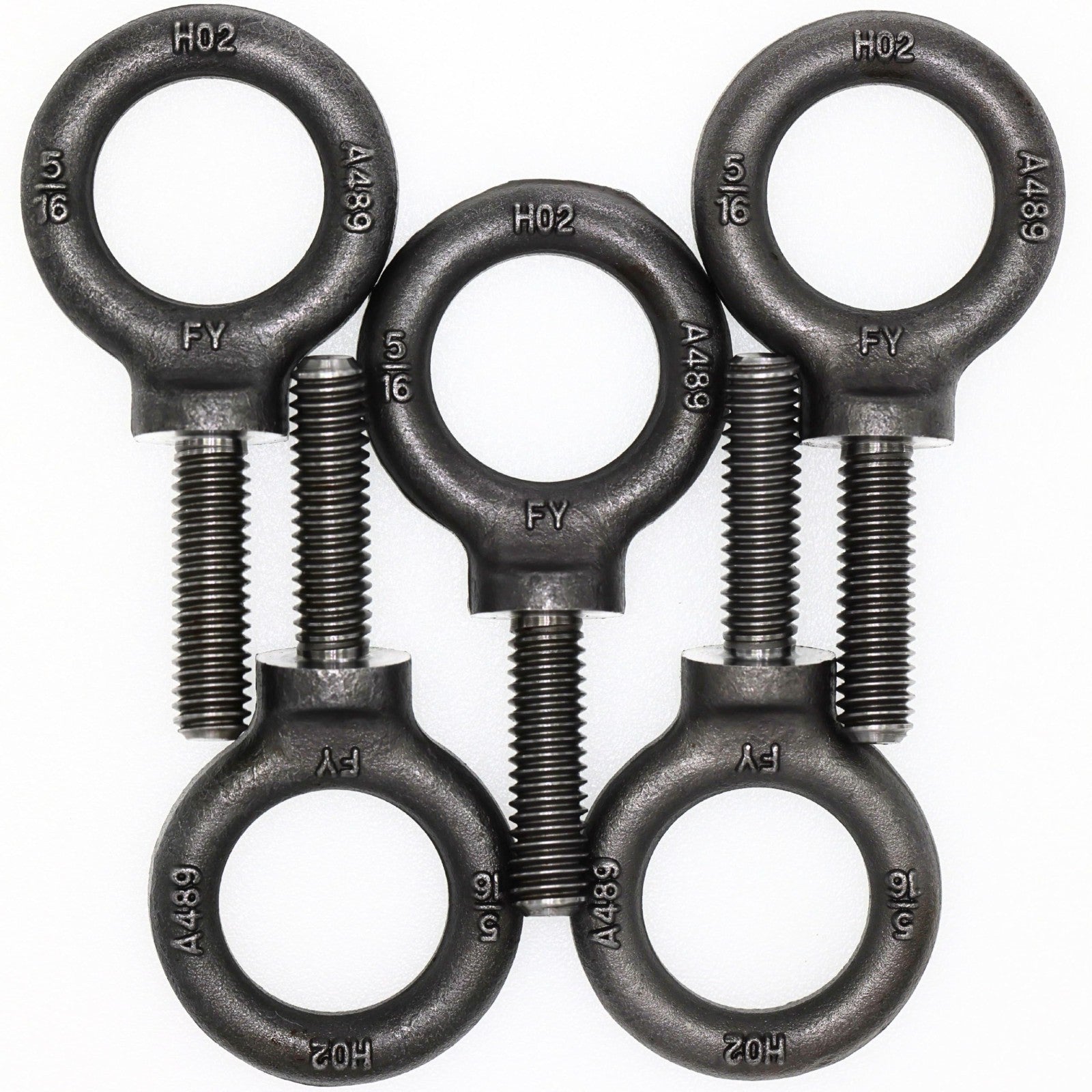 5 Pcs Heavy-Duty Lifting Shoulder Eye Bolts 5/16"-18 X 1-1/8" for Rigging & Hois1