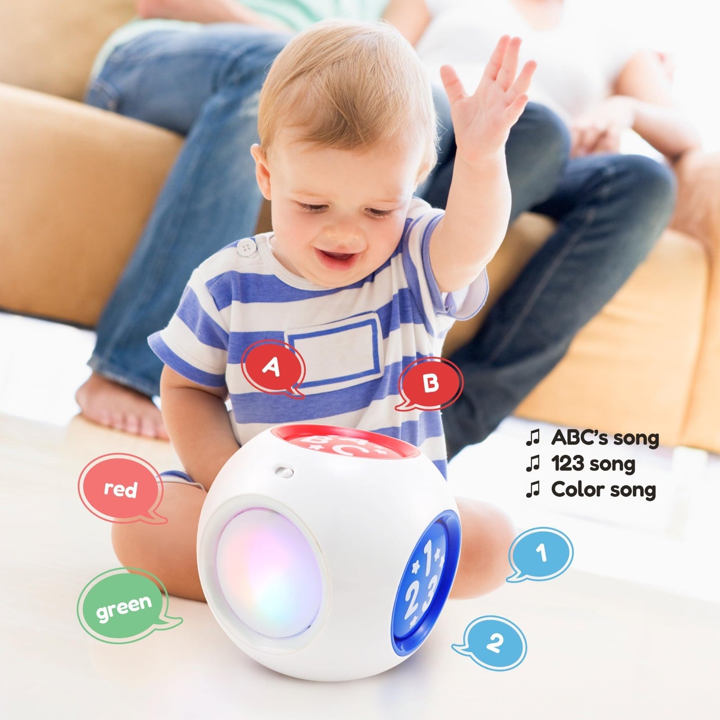 Interactive Musical Learning Cube Toy for Babies 6 Months to 3 Years   Education4