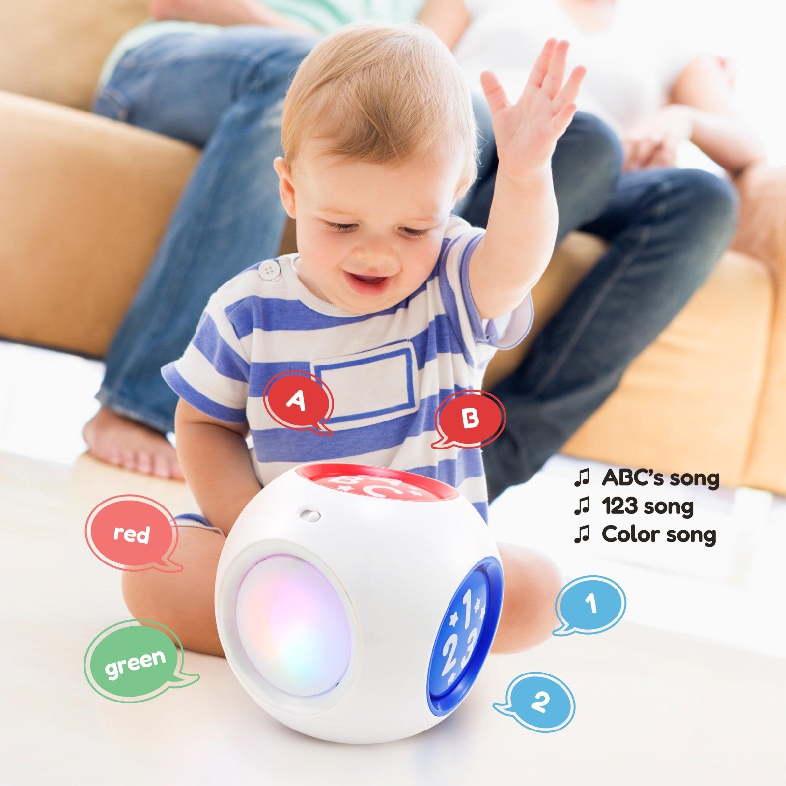 Interactive Musical Learning Cube Toy for Babies 6 Months to 3 Years   Education4