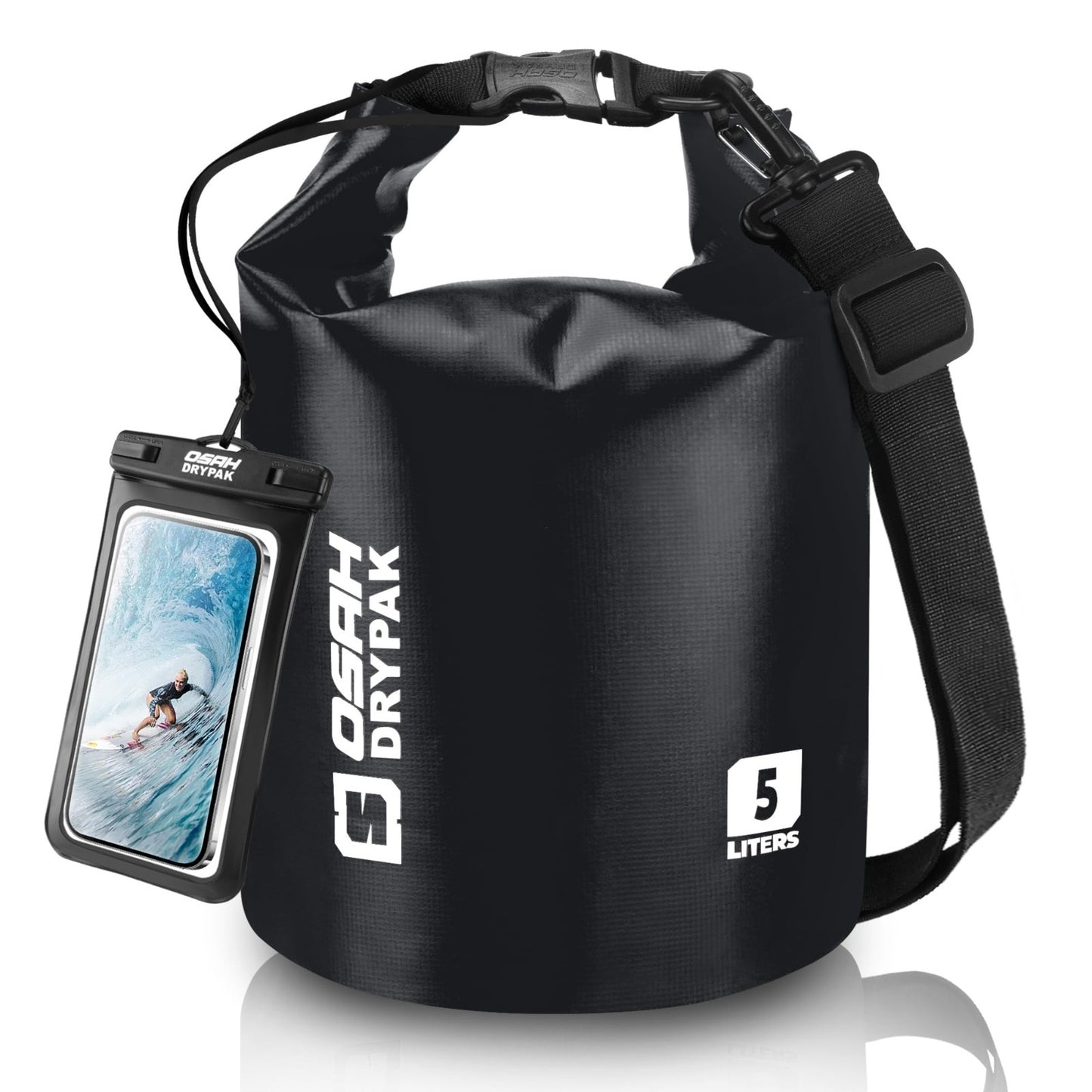 Waterproof Dry Bag - Lightweight Roll Top Backpack 5L/10L/20L/30L/40L for Travel1