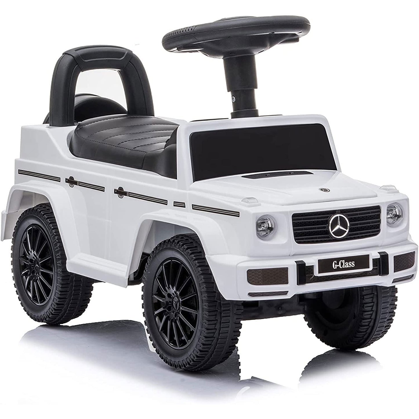 Kids Ride-On Car Stroller Mercedes G-Wagon Push Car with Lights, Horn & Music -8