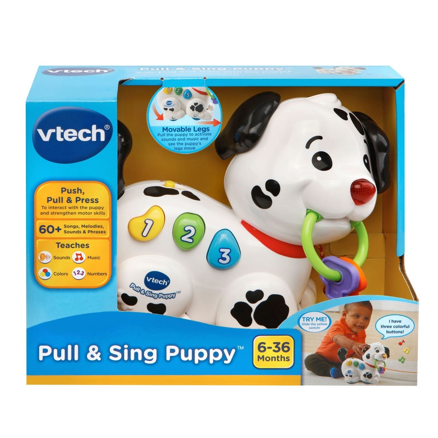 Interactive Pull and Sing Puppy Toy   Musical Learning Plush for Toddlers5