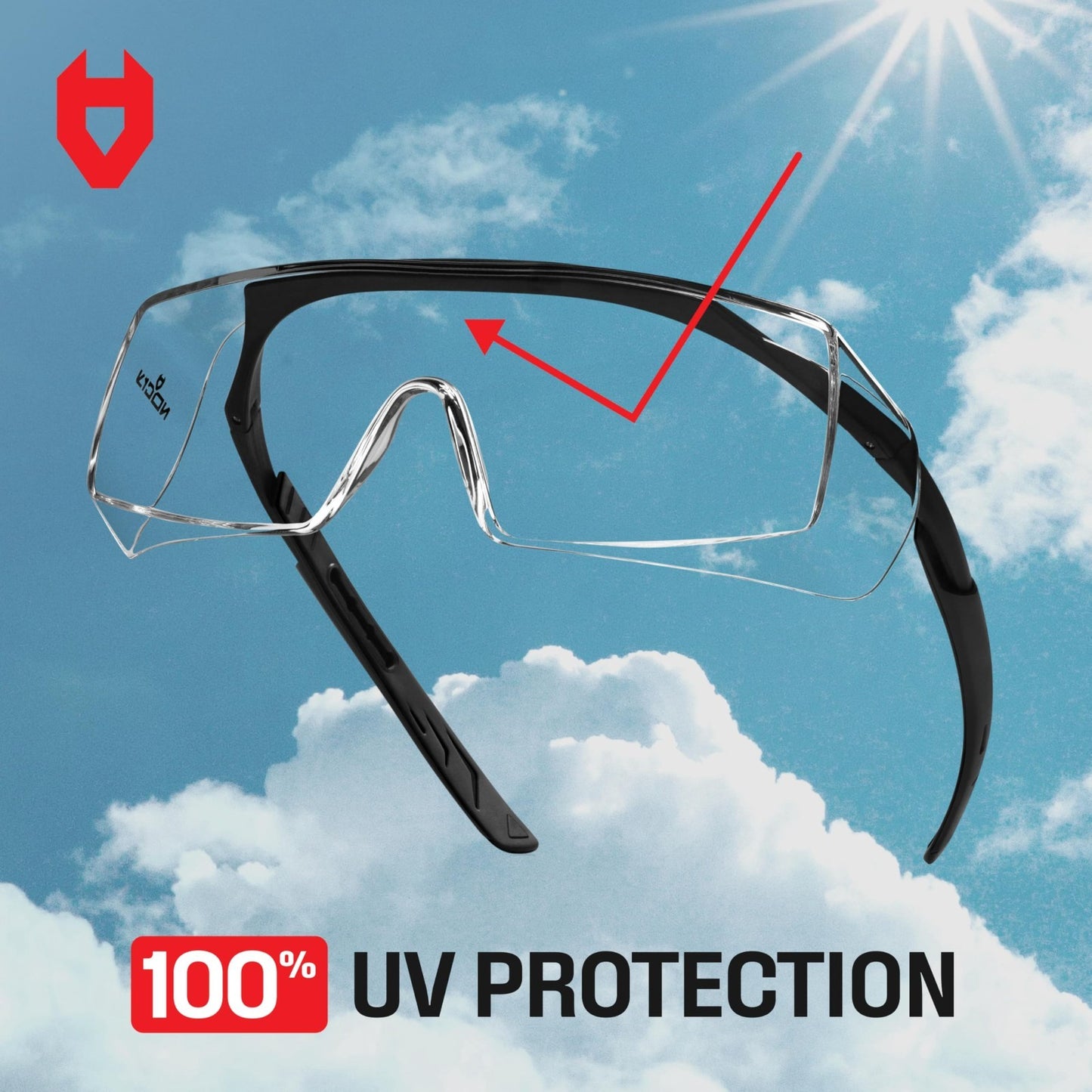 Anti Fog Safety Glasses Over Glasses, Scratch Resistant, UV Protection, ANSI Z877