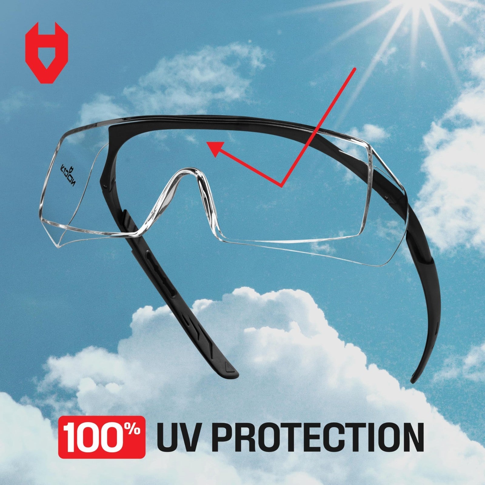 Anti Fog Safety Glasses Over Glasses, Scratch Resistant, UV Protection, ANSI Z877