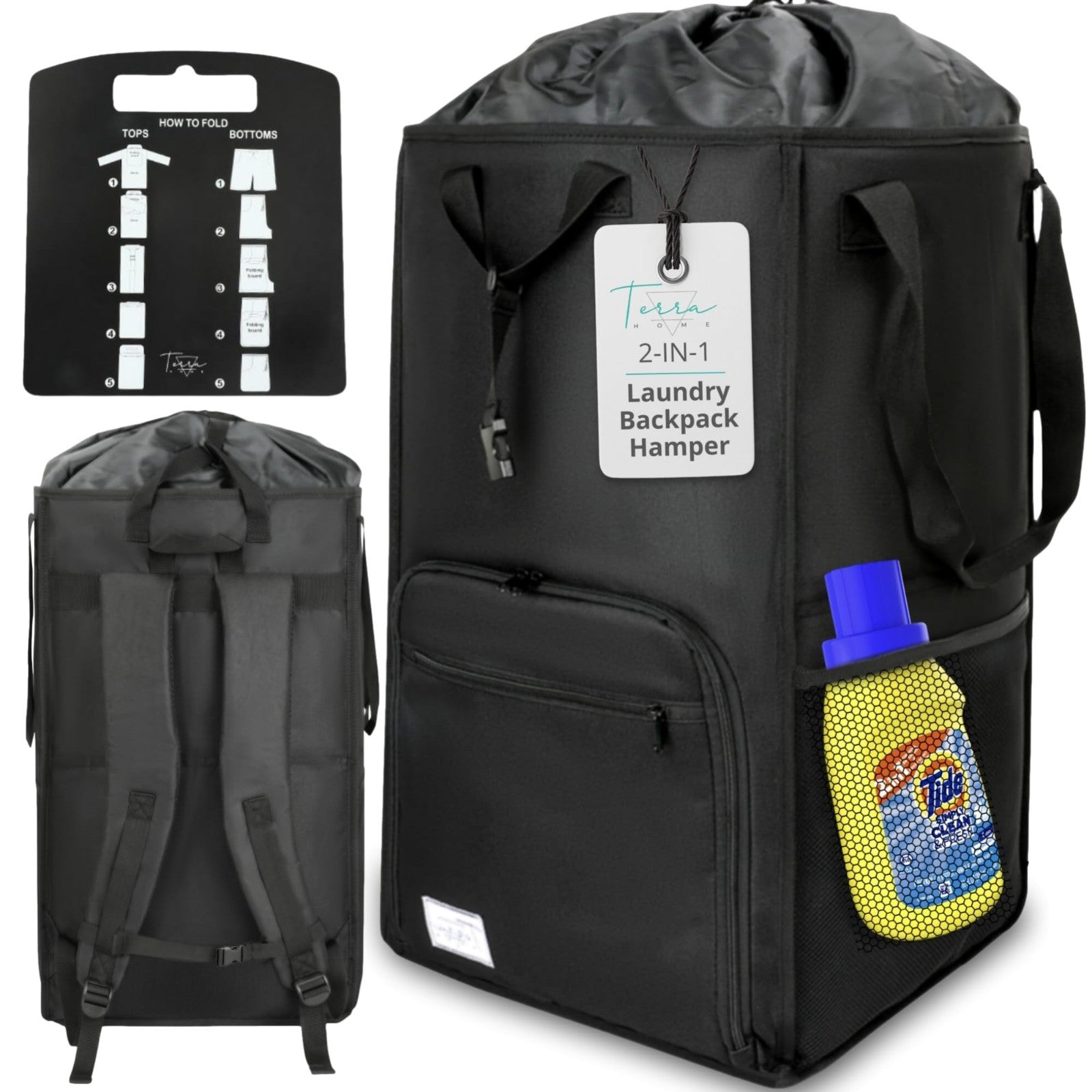 Optimized eBay Title:  "Extra Large Portable Laundry Backpack - Durable, Foldab1