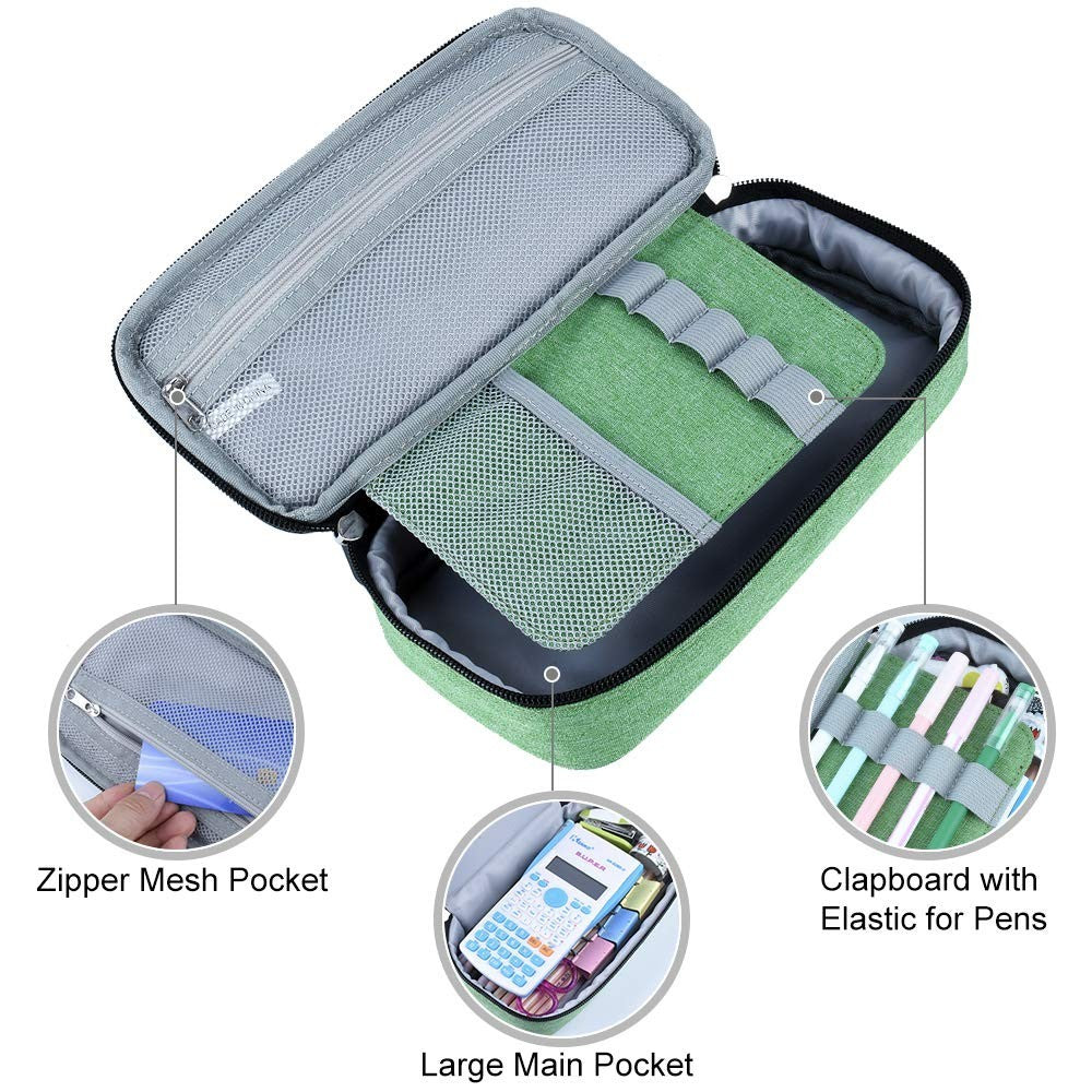 Large Capacity Pencil Case   Versatile Storage Pouch for Pens, Markers & Makeup2