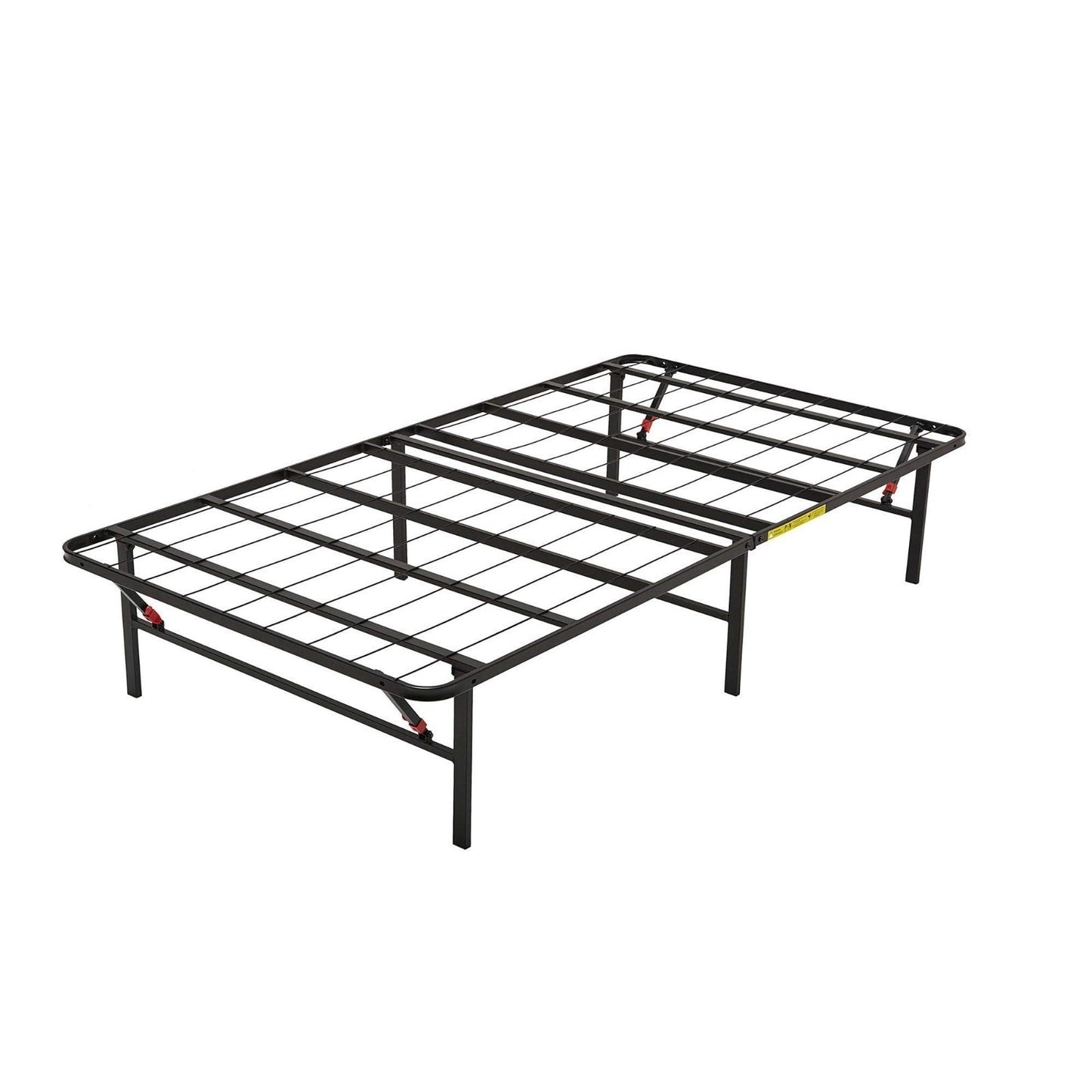 Foldable Metal Platform Bed Frame, Twin Size, Sturdy Steel Support, No Box Sprin1