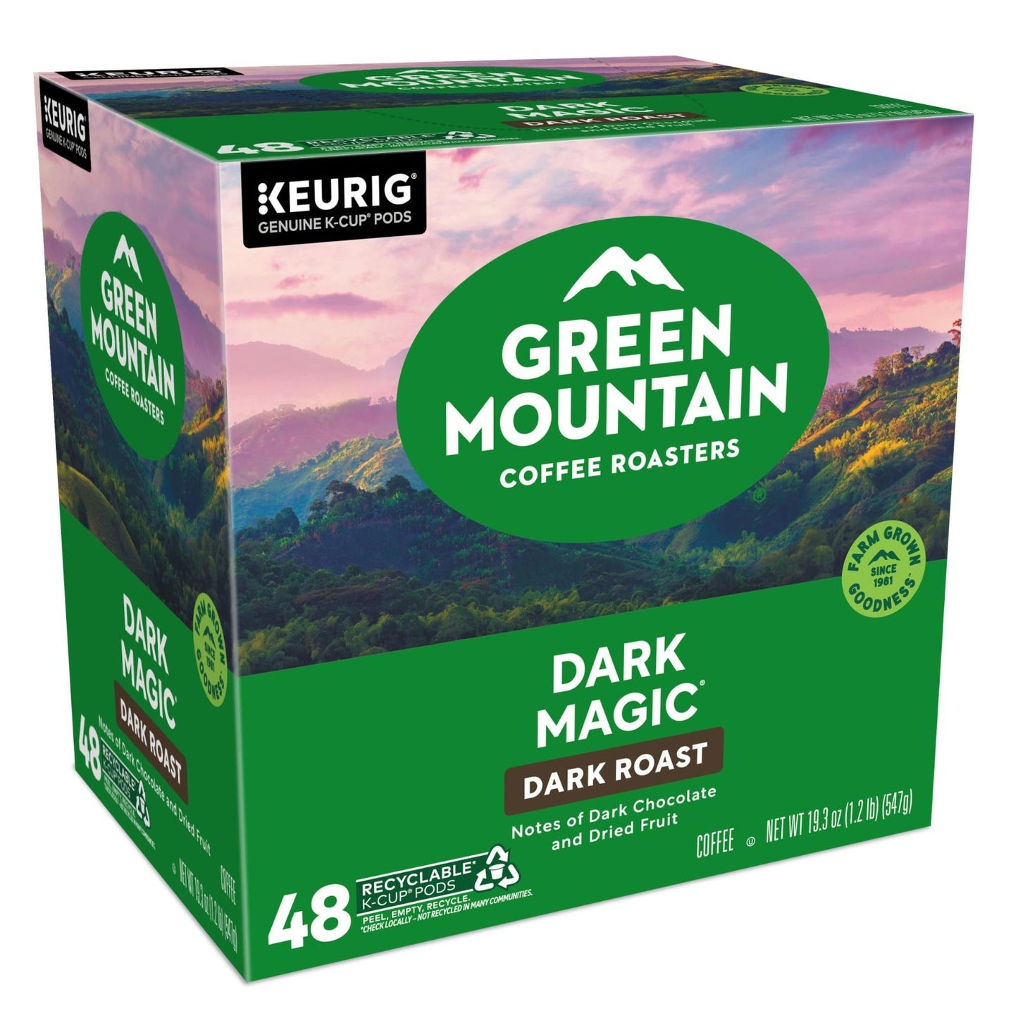 Dark Magic Dark Roast Coffee Pods, Single Serve K Cup Pods, 48 Count (2 Packs)17