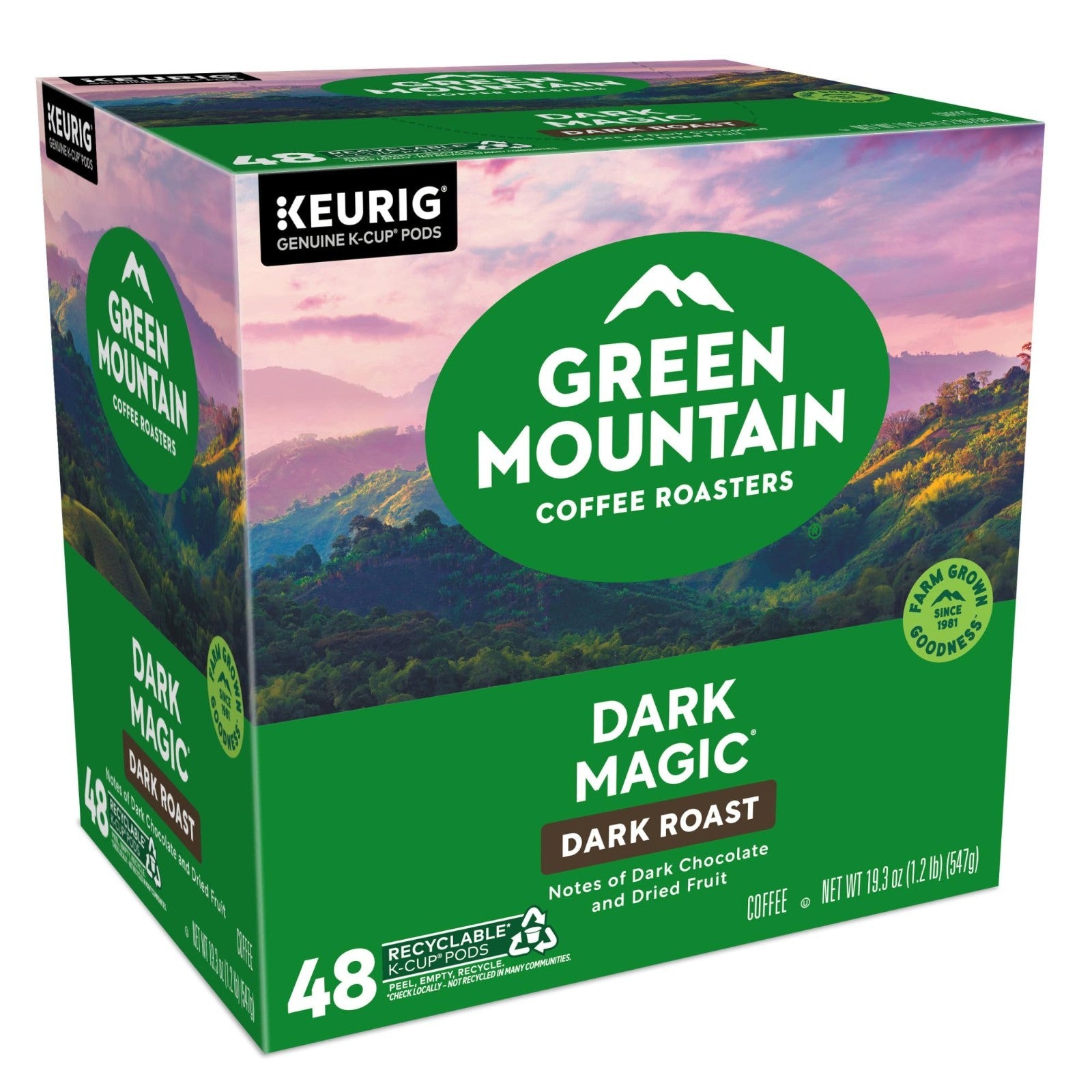 Dark Magic Dark Roast Coffee Pods, Single Serve K Cup Pods, 48 Count (2 Packs)17