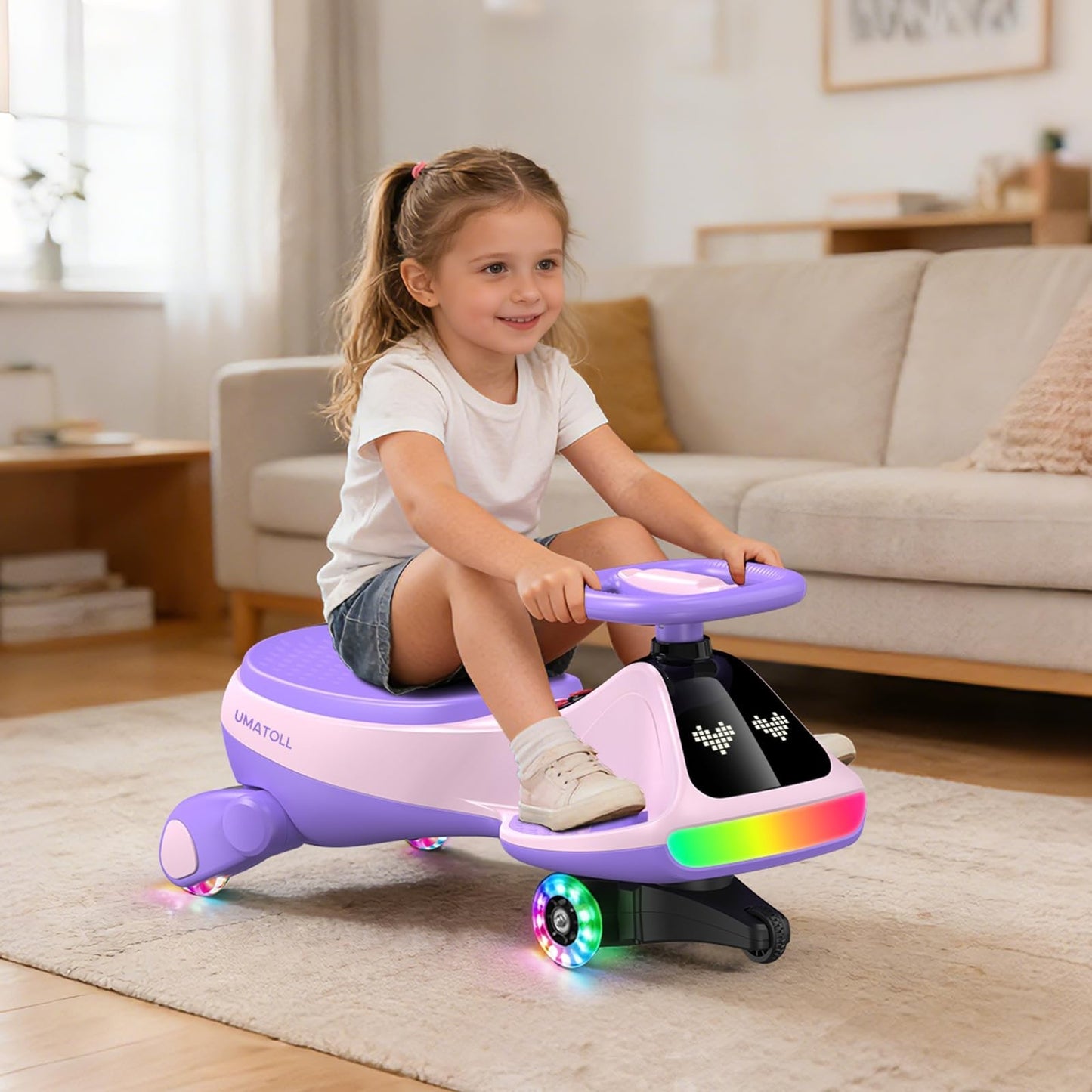 12V Electric Wiggle Car for Kids - Fun Ride-On Toy, Birthday Gift for Ages 3+2