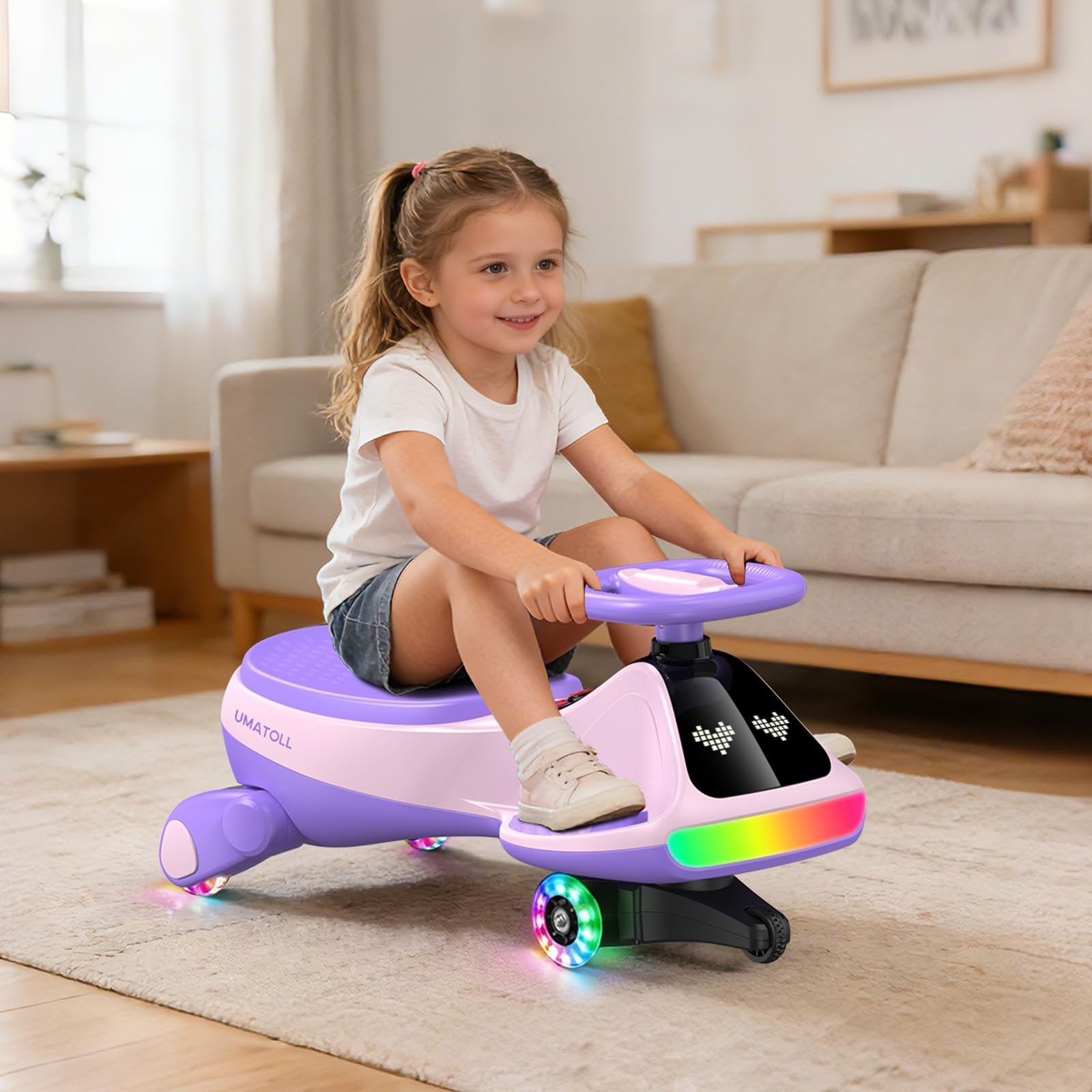 12V Electric Wiggle Car for Kids - Fun Ride-On Toy, Birthday Gift for Ages 3+2