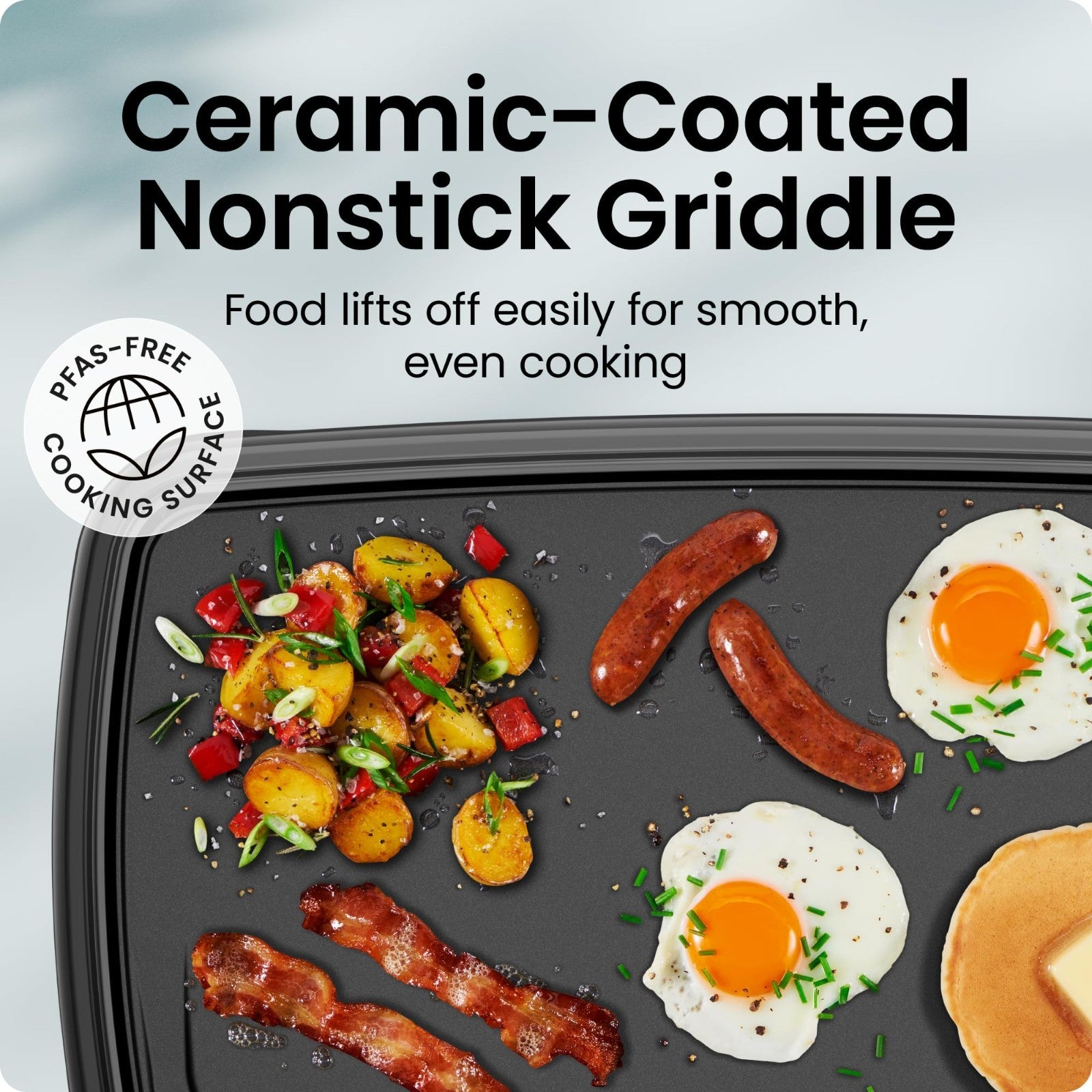 Extra Large Electric Griddle with Removable Temperature Control, Nonstick Surfac3