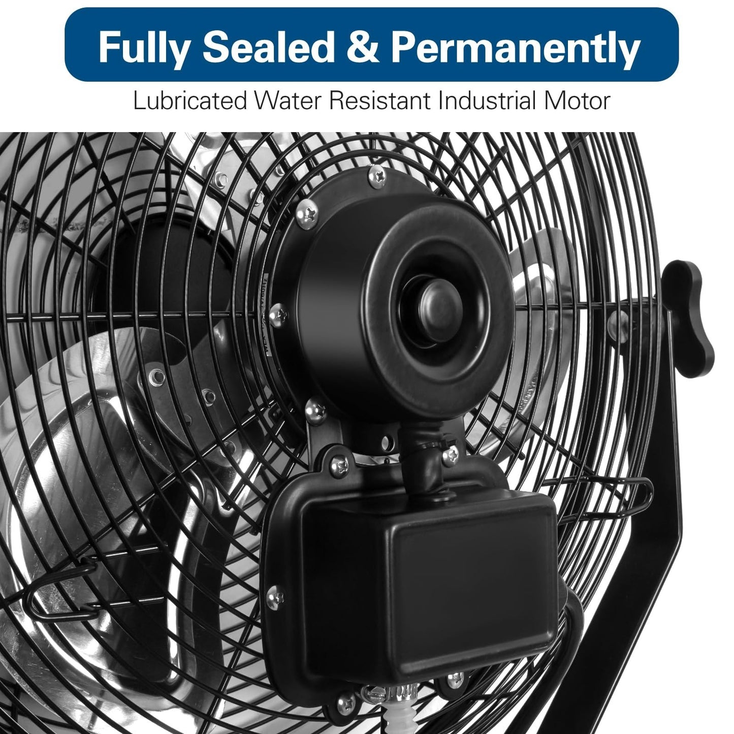 High Velocity 20" Outdoor Wall Mount Fan, 5400 CFM, 3 Speed Waterproof for Patio5