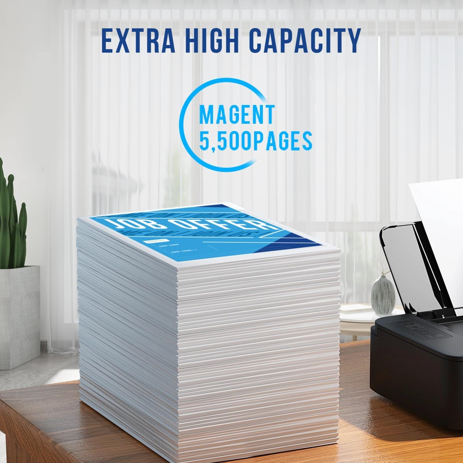 Cyan Toner Cartridge for Xerox C310 C315 - Extra High Capacity, 5500 Pages, Comp3