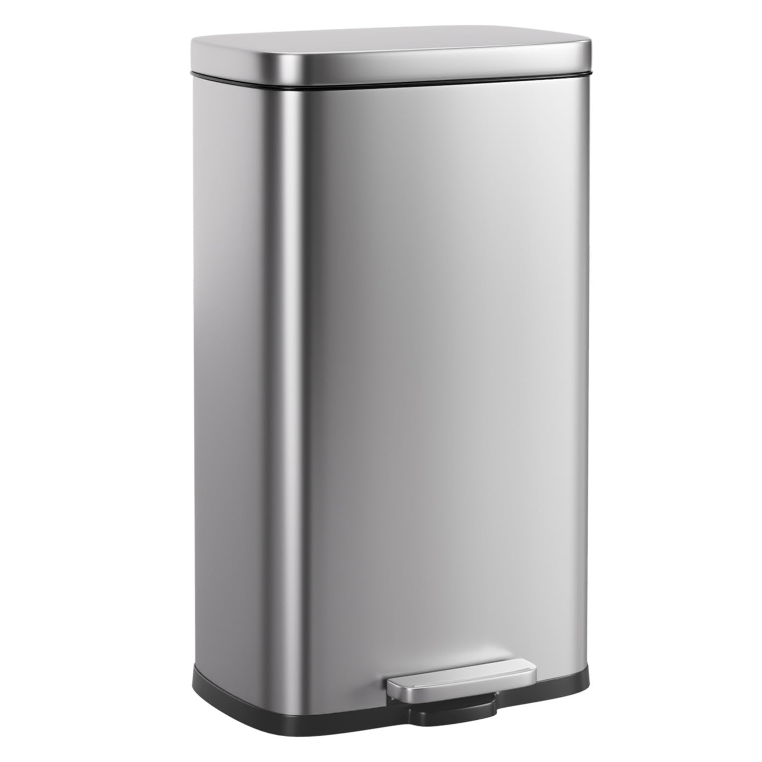 8 Gallon Stainless Steel Trash Can with Lid - Removable Inner Bucket, Foot Pedal1