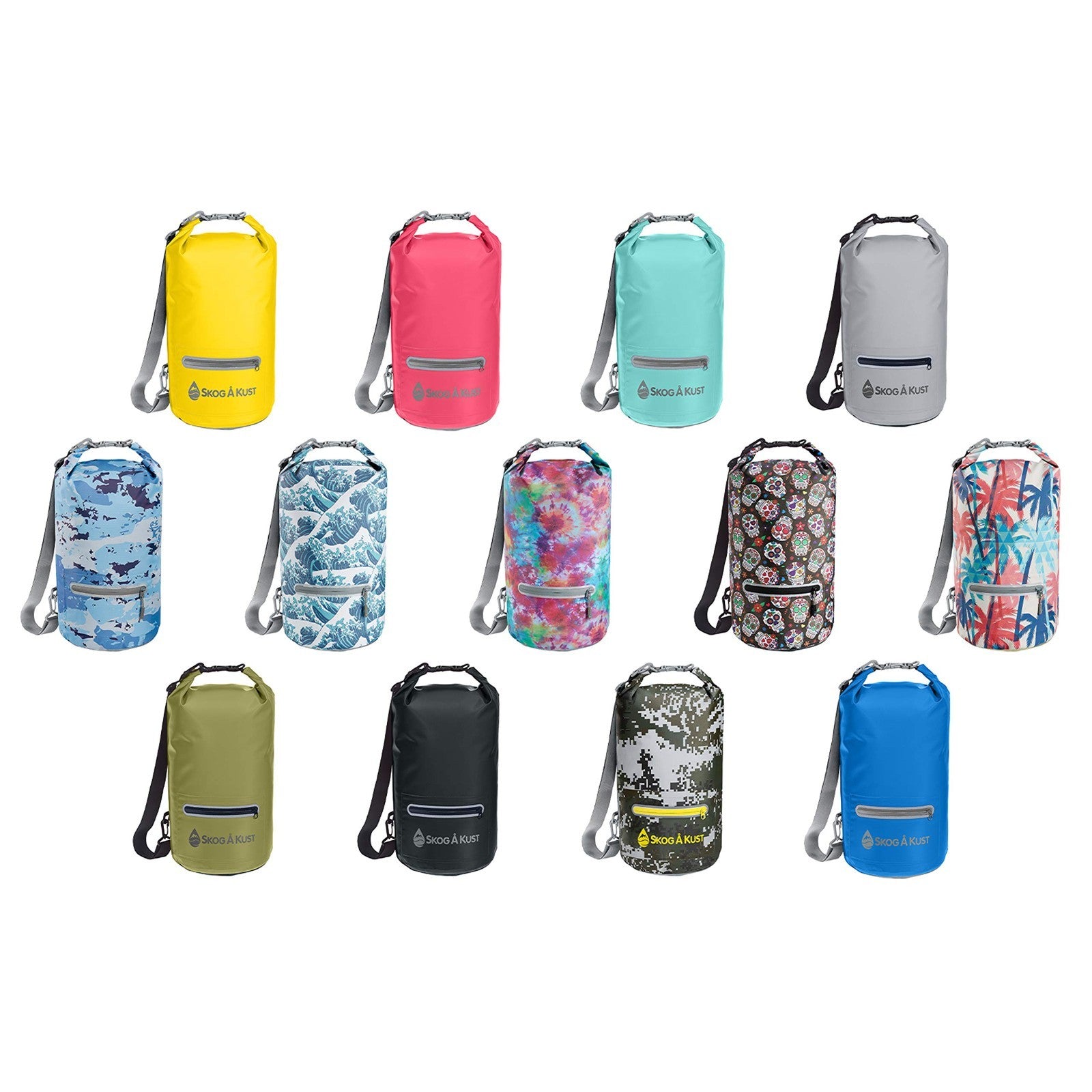 Waterproof Roll Top Dry Bag - 5L, 10L, 20L Sizes for Hiking, Camping & Boating1