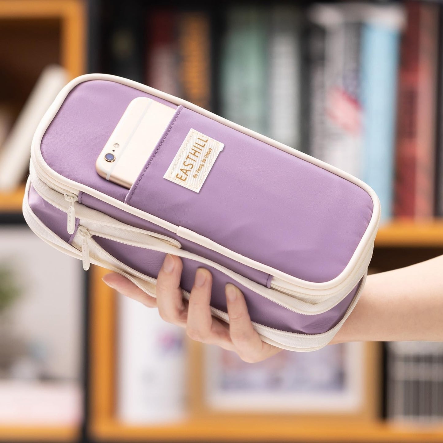 Large Capacity Pencil Case, Big Pencil Pouch for Stationery, Pen Bag for Teens  4