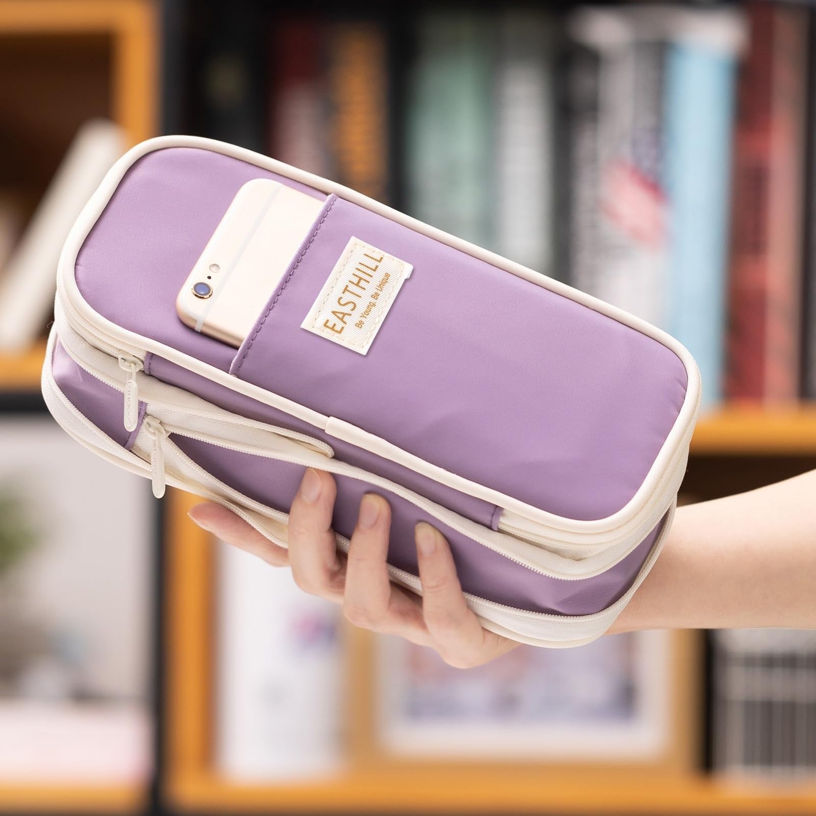 Large Capacity Pencil Case, Big Pencil Pouch for Stationery, Pen Bag for Teens  4