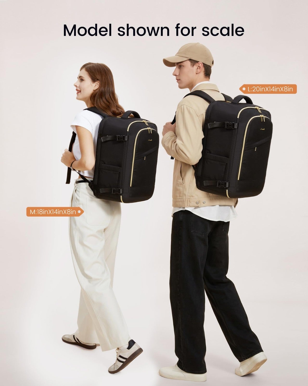 40L Travel Backpack for Women, TSA Approved Carry-On, Fits 17" Laptop, Waterproo7