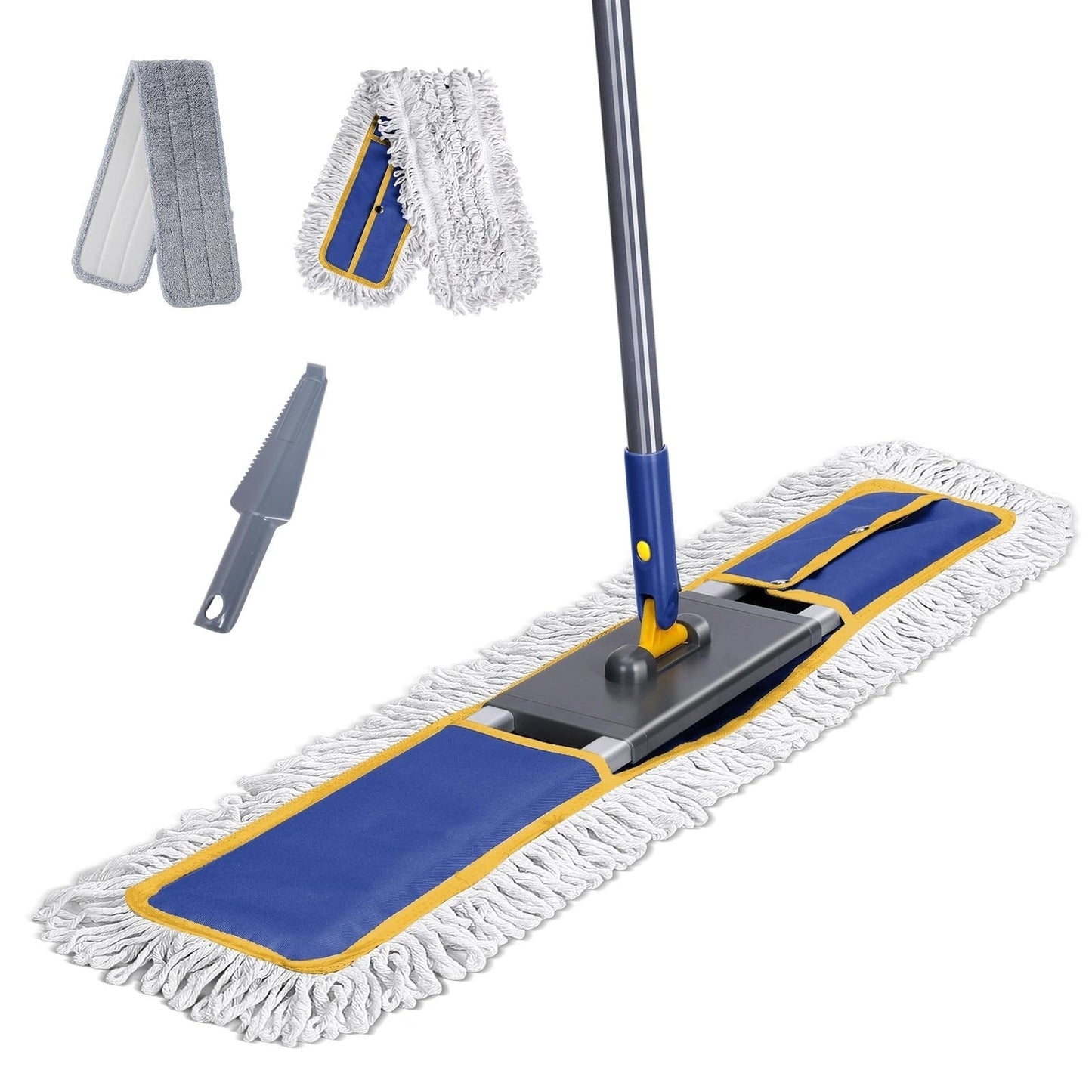 36" Commercial Microfiber Dust Mop - Large Floor Cleaning Tool, Heavy Duty1