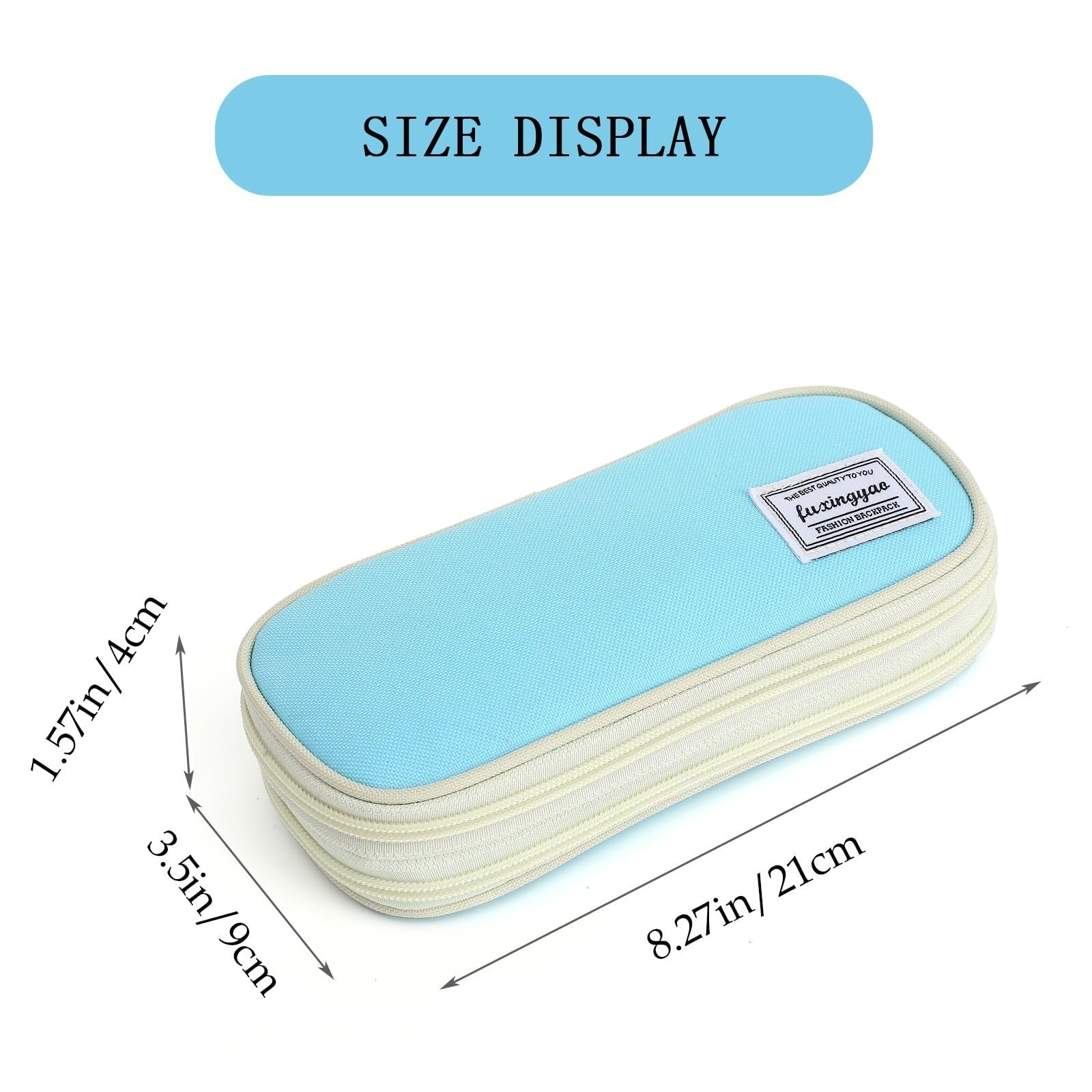 Multi Compartment Pencil Case, Portable Pouch for School & Office Supplies3