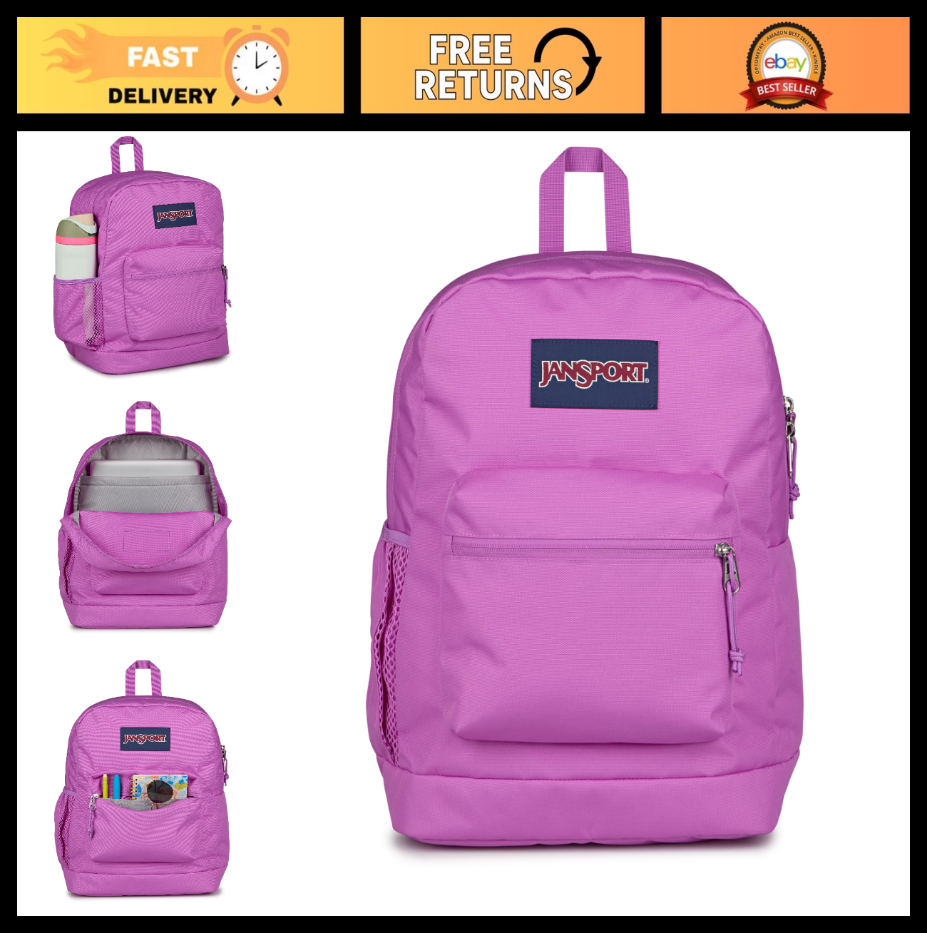 26L Floral Backpack, Stylish School Bag, Lightweight Travel Rucksack, Durable De0