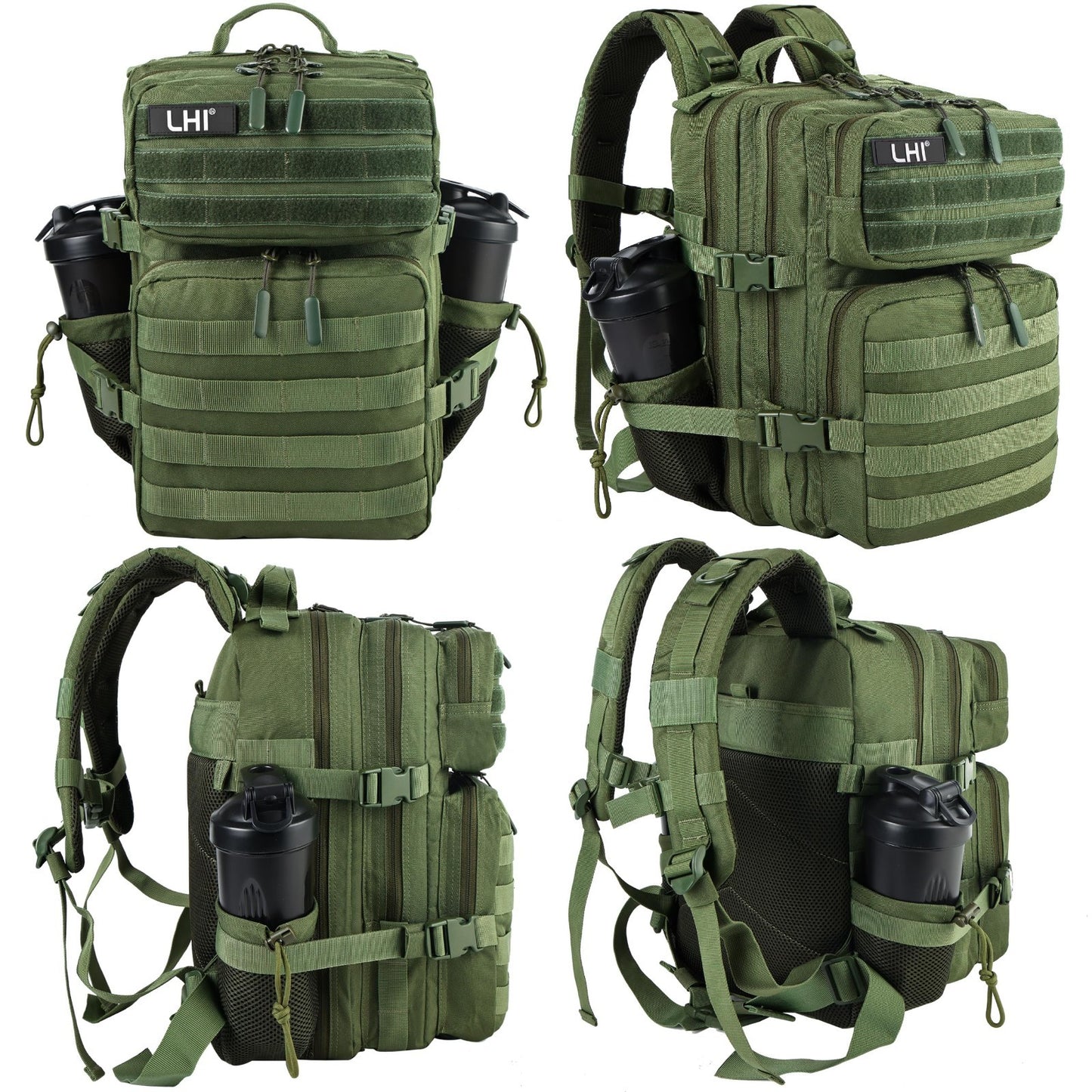 Tactical Military Backpack 25L/35L   Army Assault Pack Rucksack with Bottle Hold2