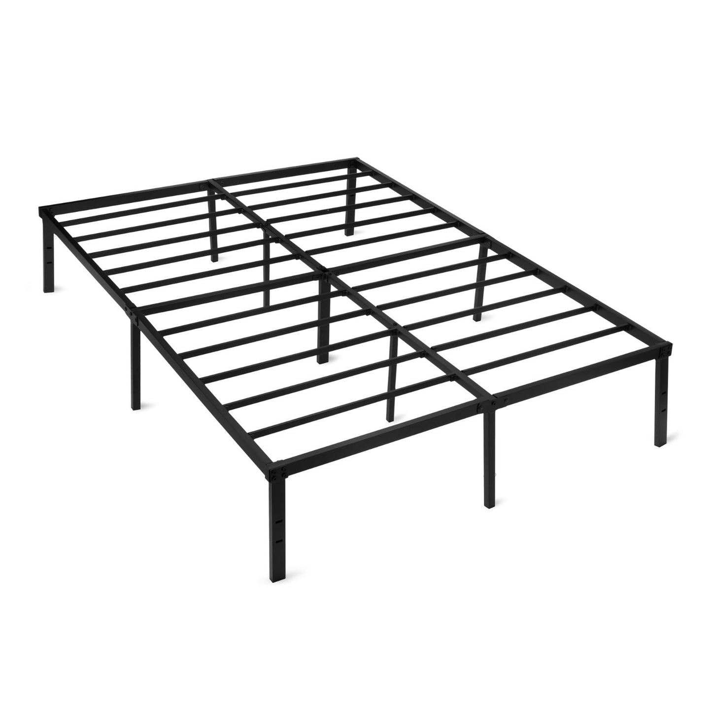 Metal Bed Frame, Non Foldable Platform Bed, Easy Assembly, Full Size, Black 54"x1