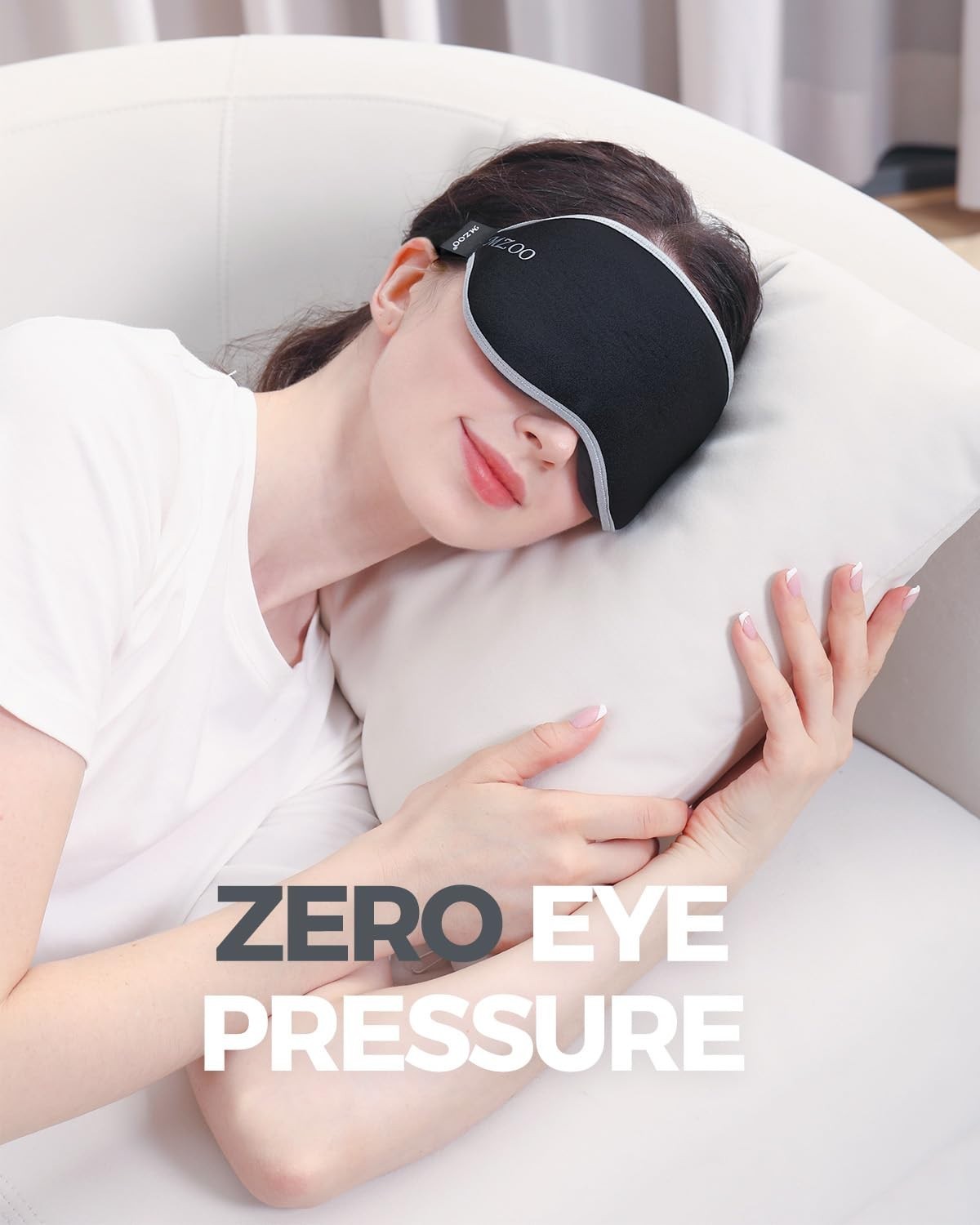 3D Luxury Sleep Mask for Light Blocking | Soft Eye Cover for Travel & Naps3