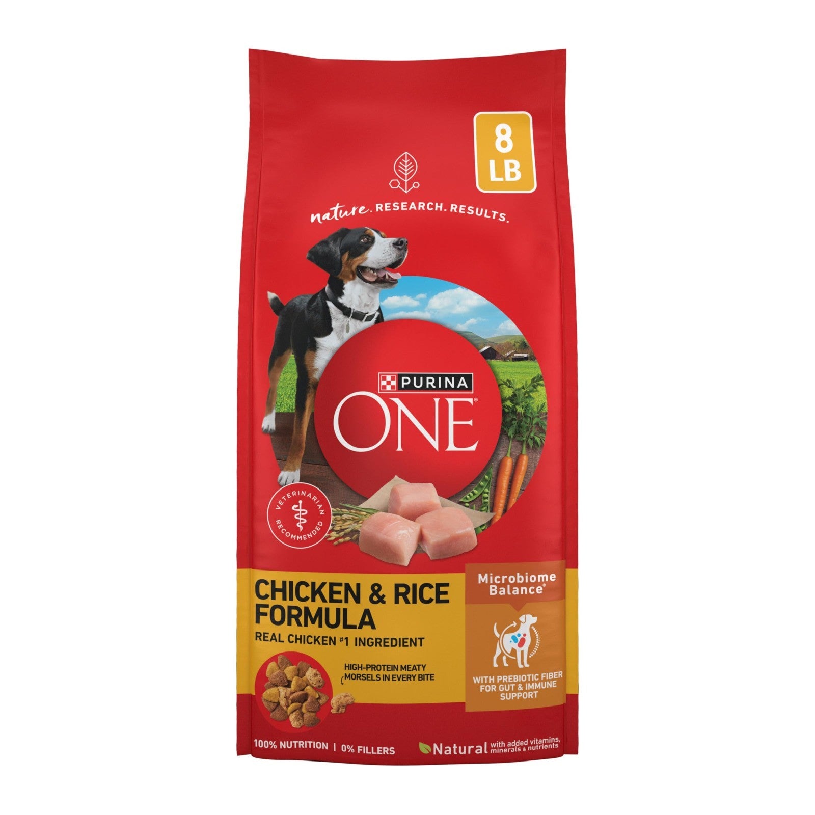 Premium Chicken & Rice Dry Dog Food, 8 lb Bag   High Protein, Healthy Nutrition1
