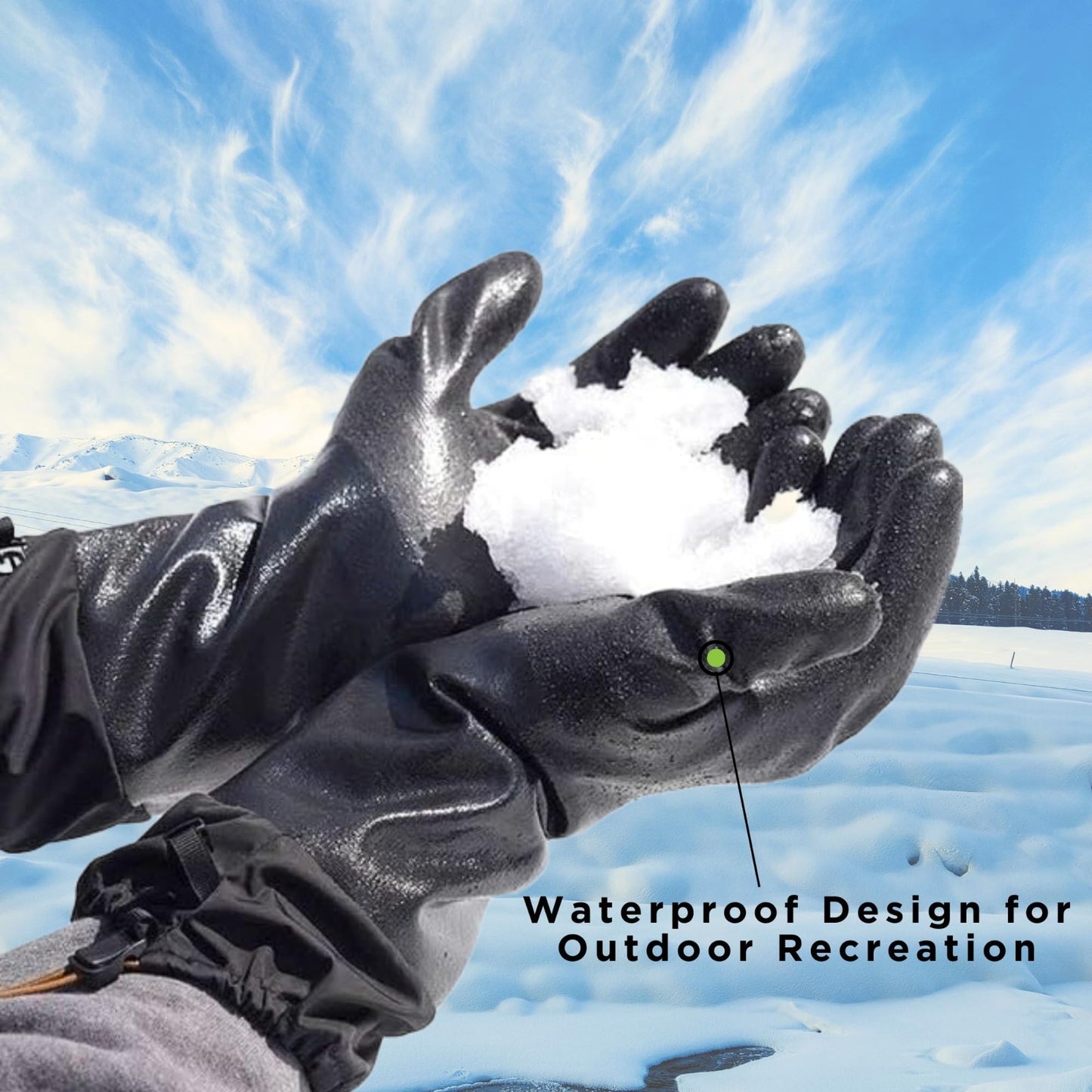 Waterproof Insulated Winter Work Gloves, Breathable Polyurethane, Thermal Fleece4