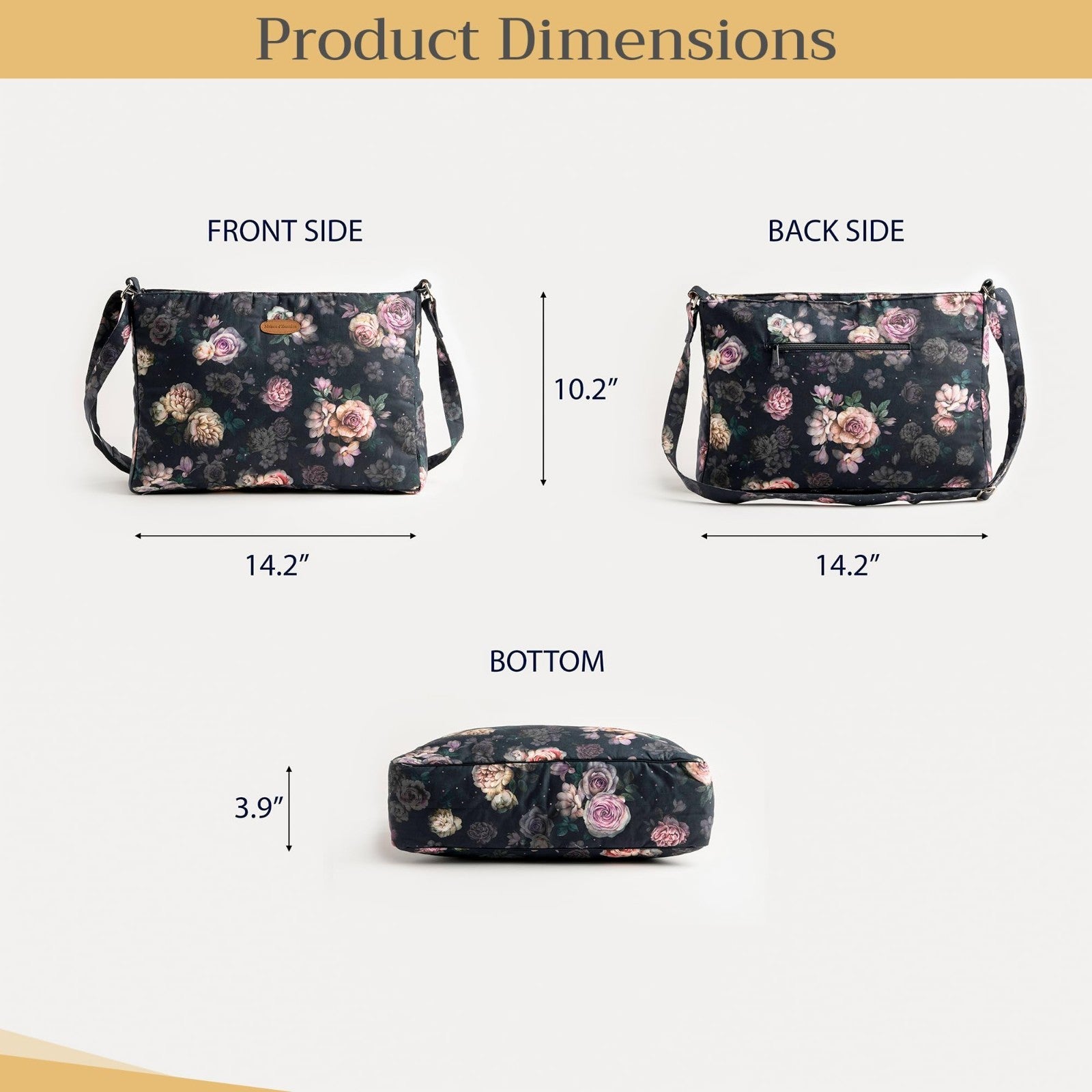 Stylish Cotton Shoulder Bag for Women   Versatile Handbag, Everyday Use4