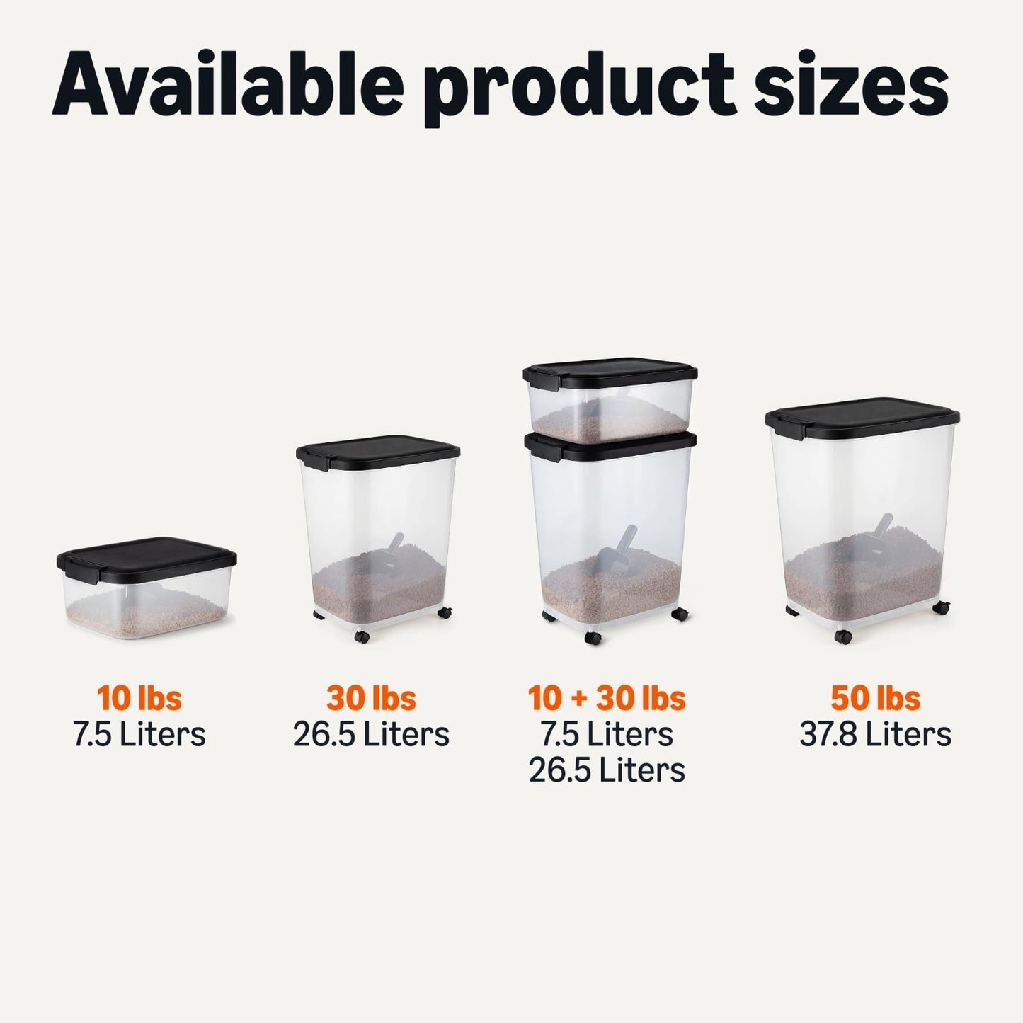 Pet Food Storage Container, BPA-Free, Detachable Scoop, Secure Seal, 10lbs Capac4