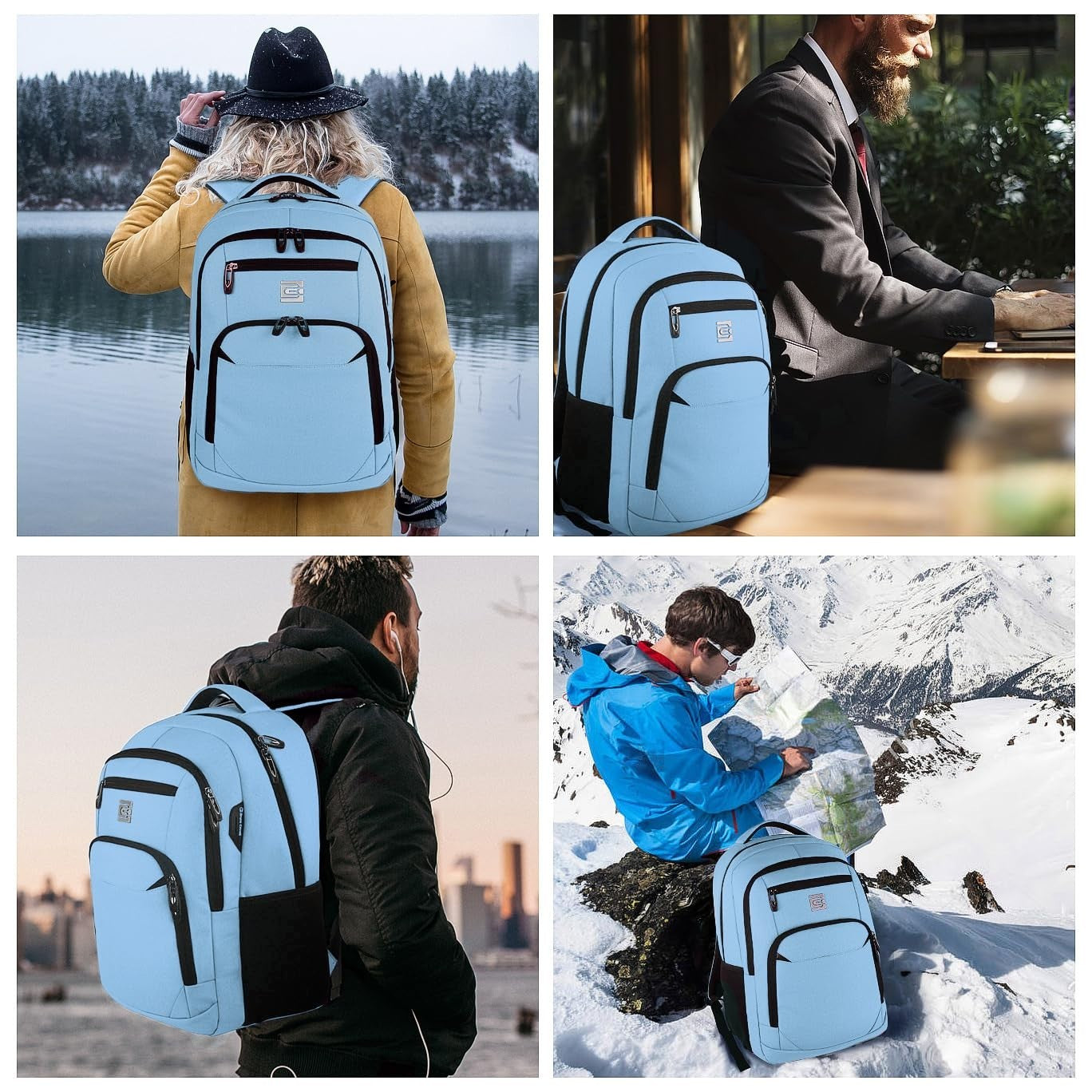 Slim Anti Theft Laptop Backpack for Business & College Travel   Stylish & Functi6