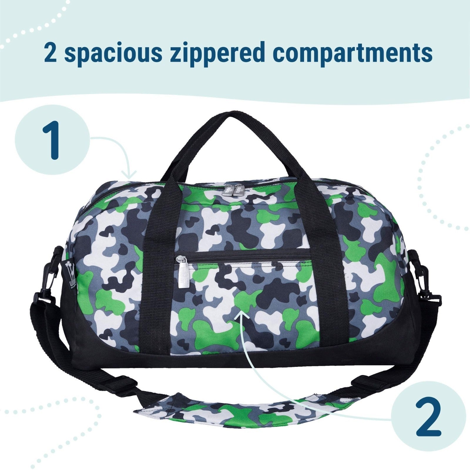 Kids Overnighter Duffel Bag - Carry-On Size, Perfect for School & Sleepovers - G5