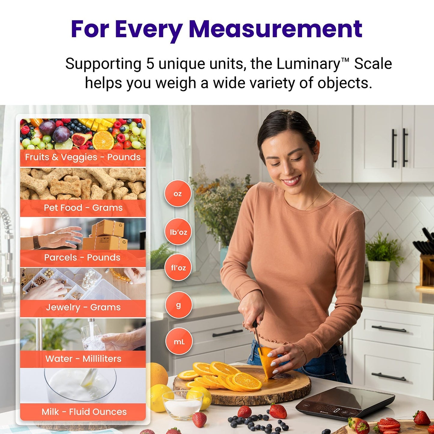 22lb Food Nutrition Scale   Smart Calorie Calculator, Waterproof Kitchen Scale9