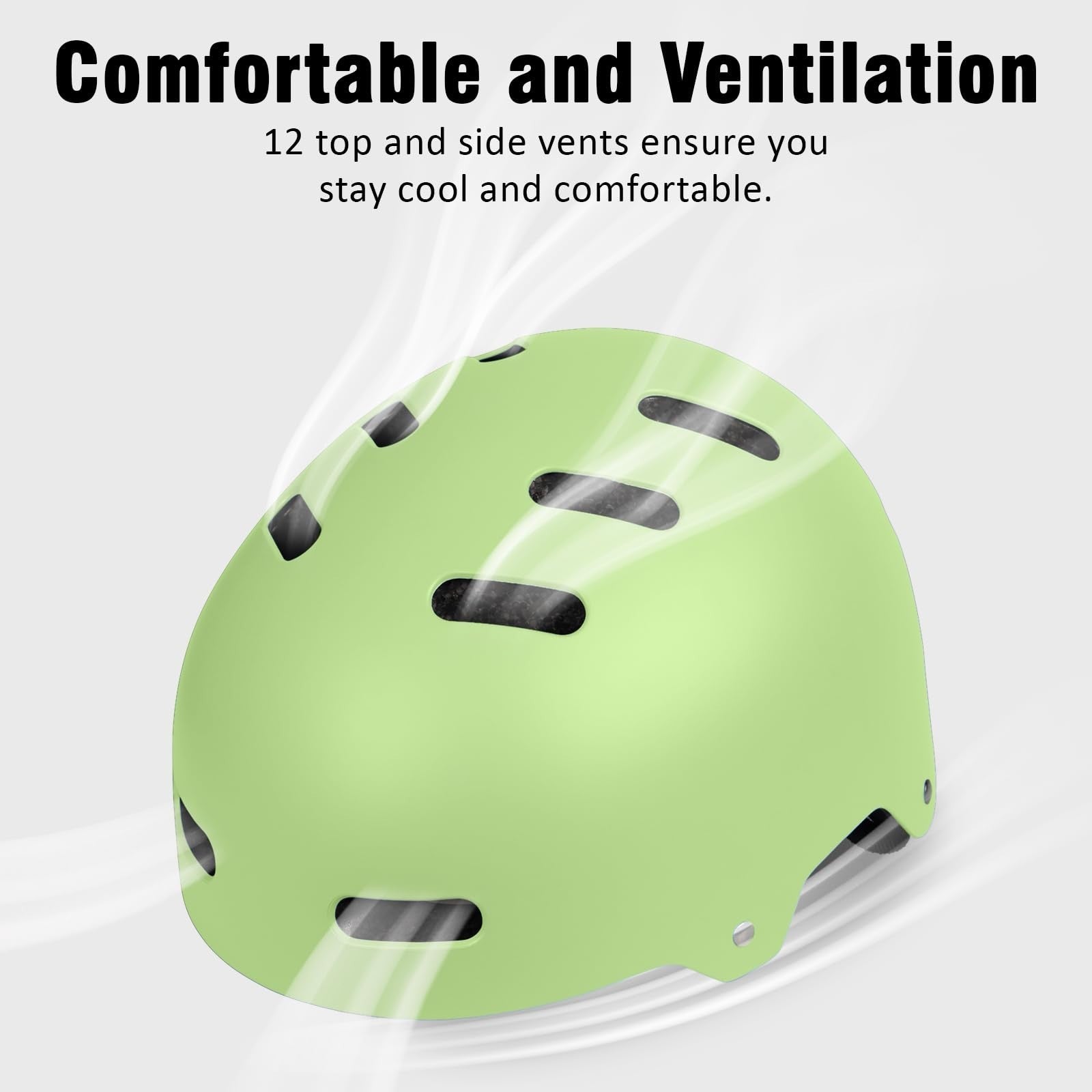 Multi-Sport Helmet for Skateboard, Bike, Scooter - Adjustable, Lightweight, Vent5