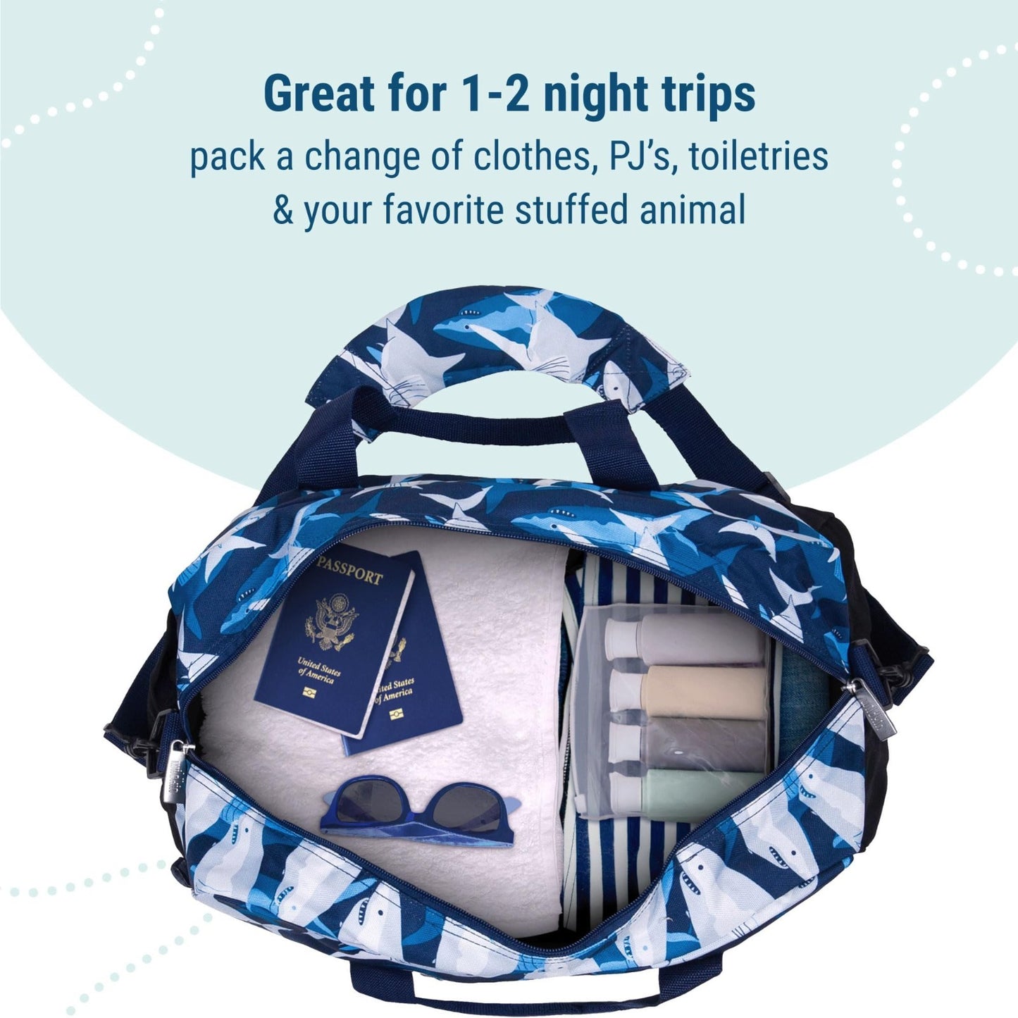 Kids Overnighter Duffel Bag - Carry-On Size, Perfect for School & Sleepovers - S5